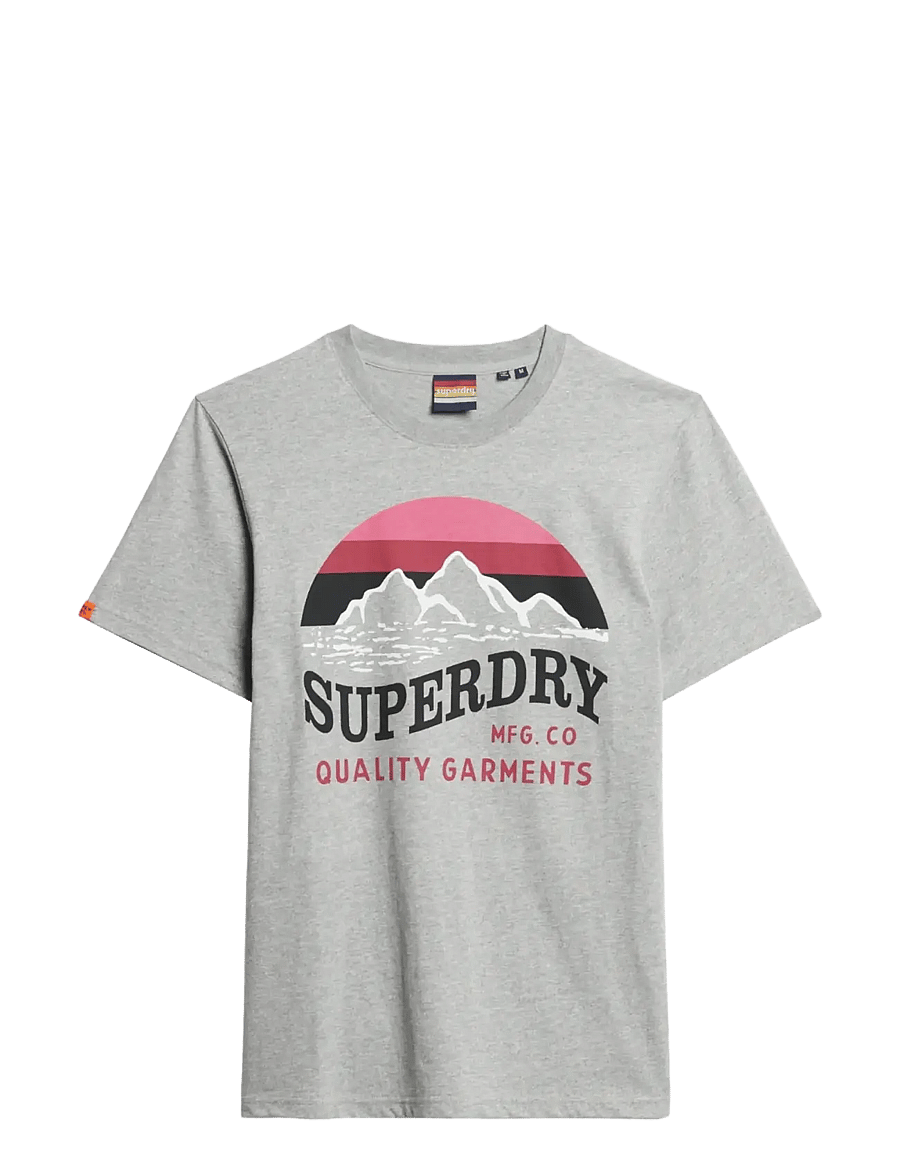 Superdry - CL GREAT OUTDOORS RELAXED TEE - lühikeste varrukatega t-särgid - light grey grit - 1