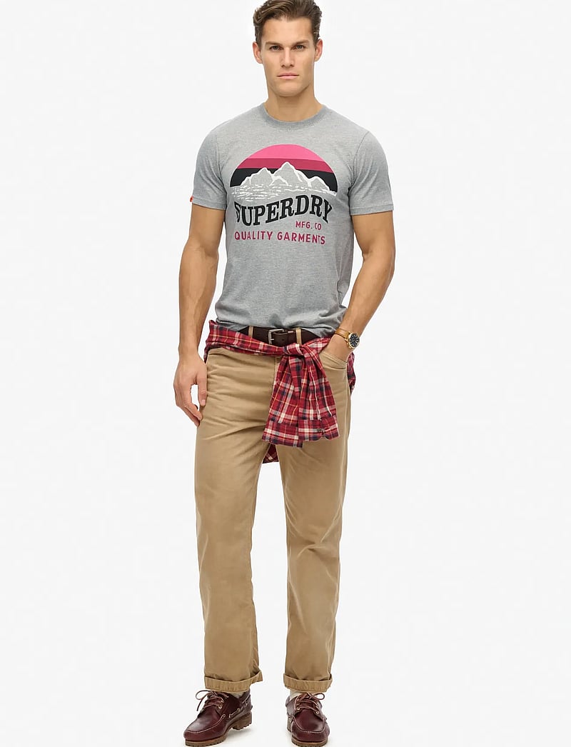 Superdry - CL GREAT OUTDOORS RELAXED TEE - kortärmade t-shirts - light grey grit - 3