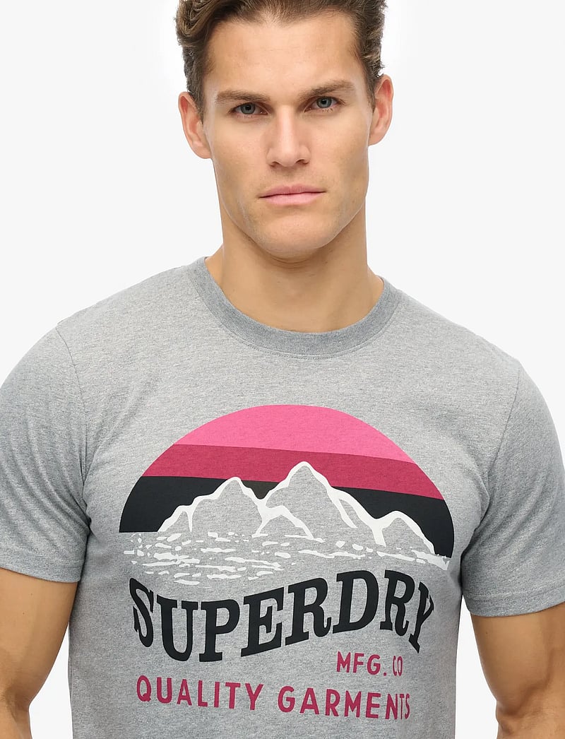 Superdry - CL GREAT OUTDOORS RELAXED TEE - kortärmade t-shirts - light grey grit - 4