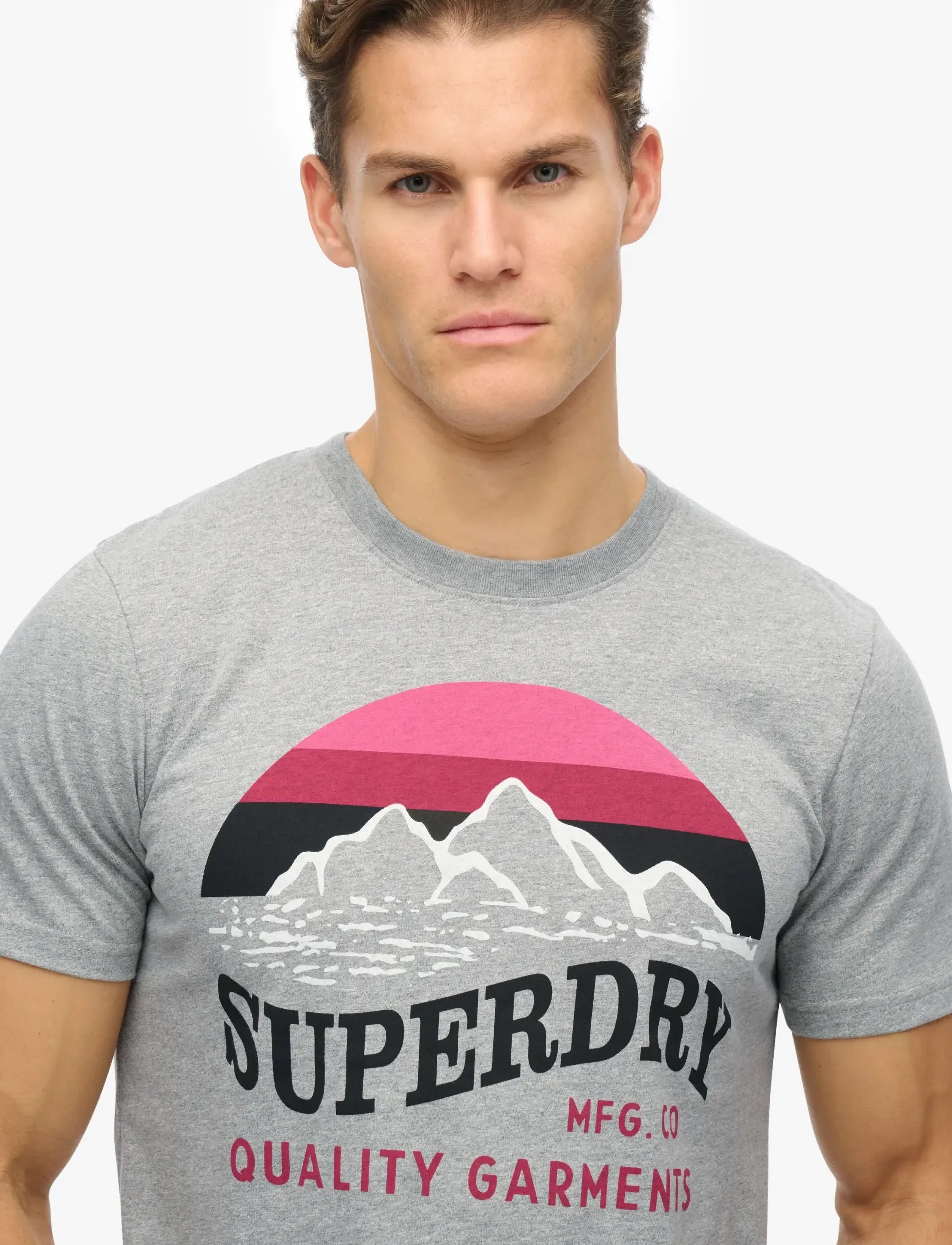 Superdry - CL GREAT OUTDOORS RELAXED TEE - lühikeste varrukatega t-särgid - light grey grit - 4