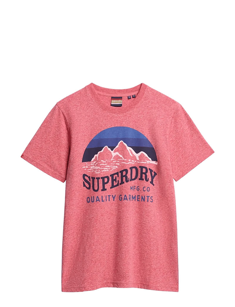Superdry - CL GREAT OUTDOORS RELAXED TEE - short-sleeved t-shirts - monroe red grit - 1