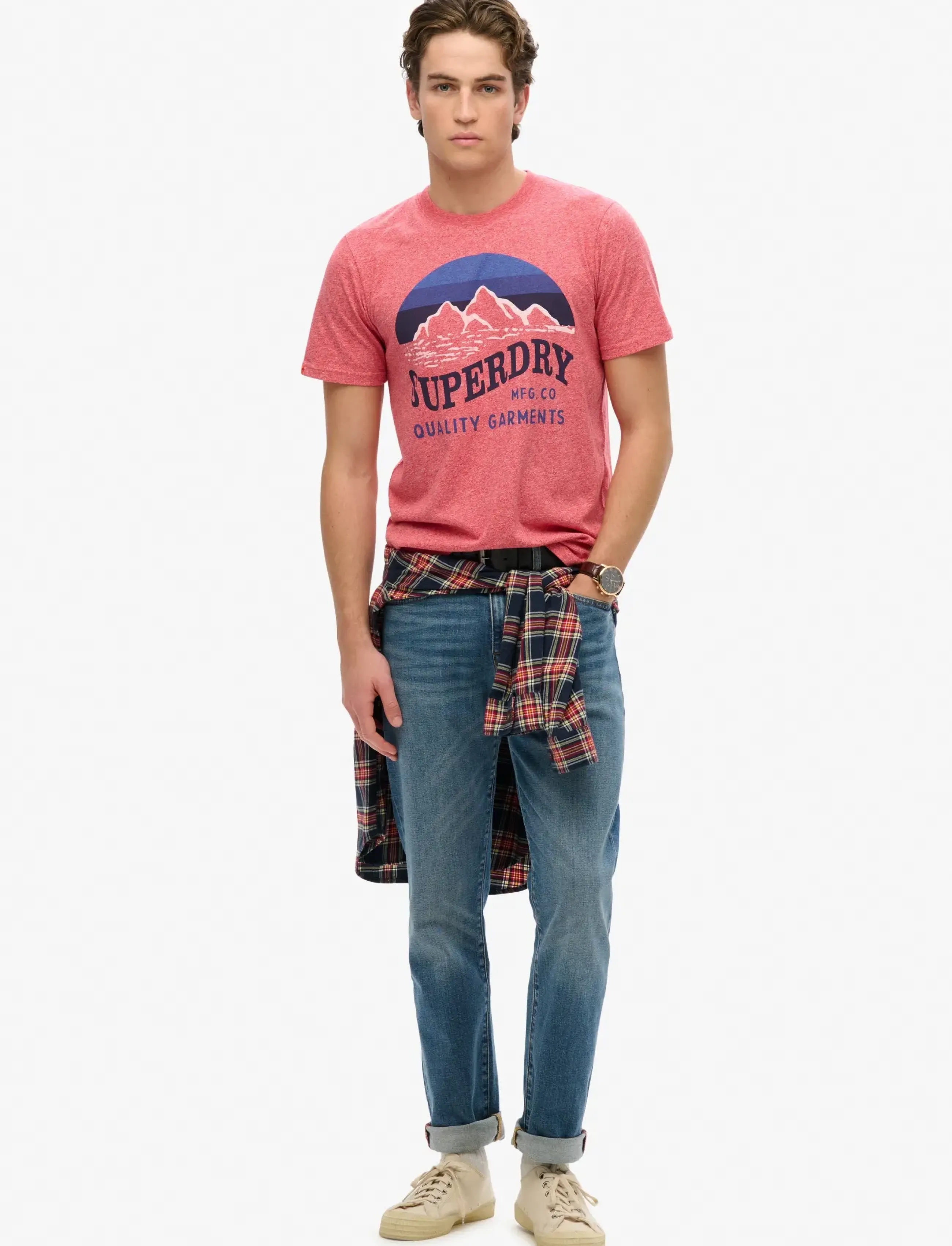 Superdry - CL GREAT OUTDOORS RELAXED TEE - kortærmede t-shirts - monroe red grit - 3