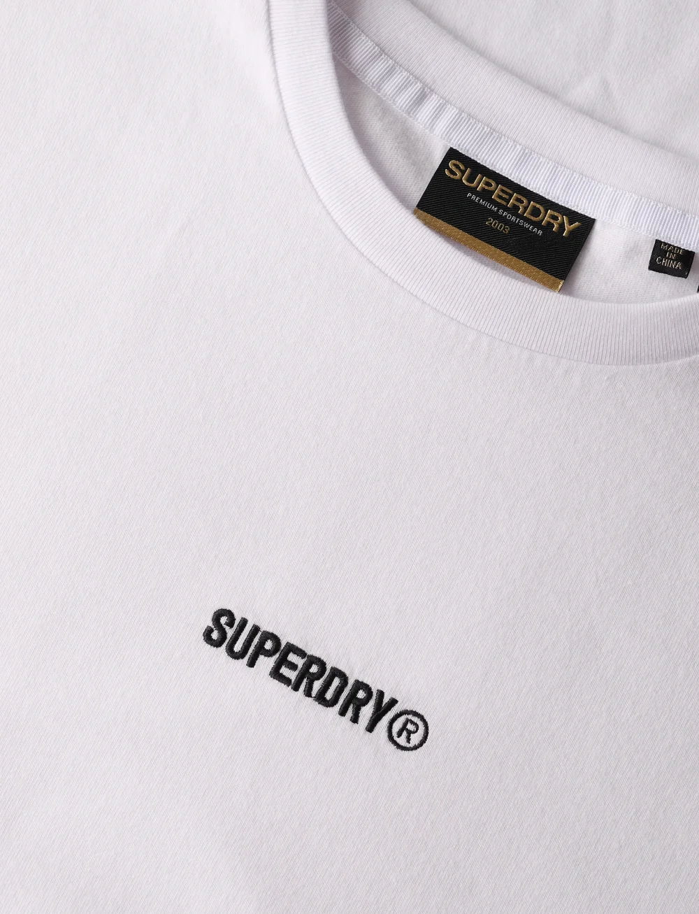 Superdry - MICRO LOGO T SHIRT - short-sleeved t-shirts - bone white - 4