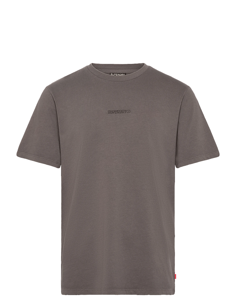 Superdry - MICRO LOGO T SHIRT - kurzärmelig - dark pebble grey - 1