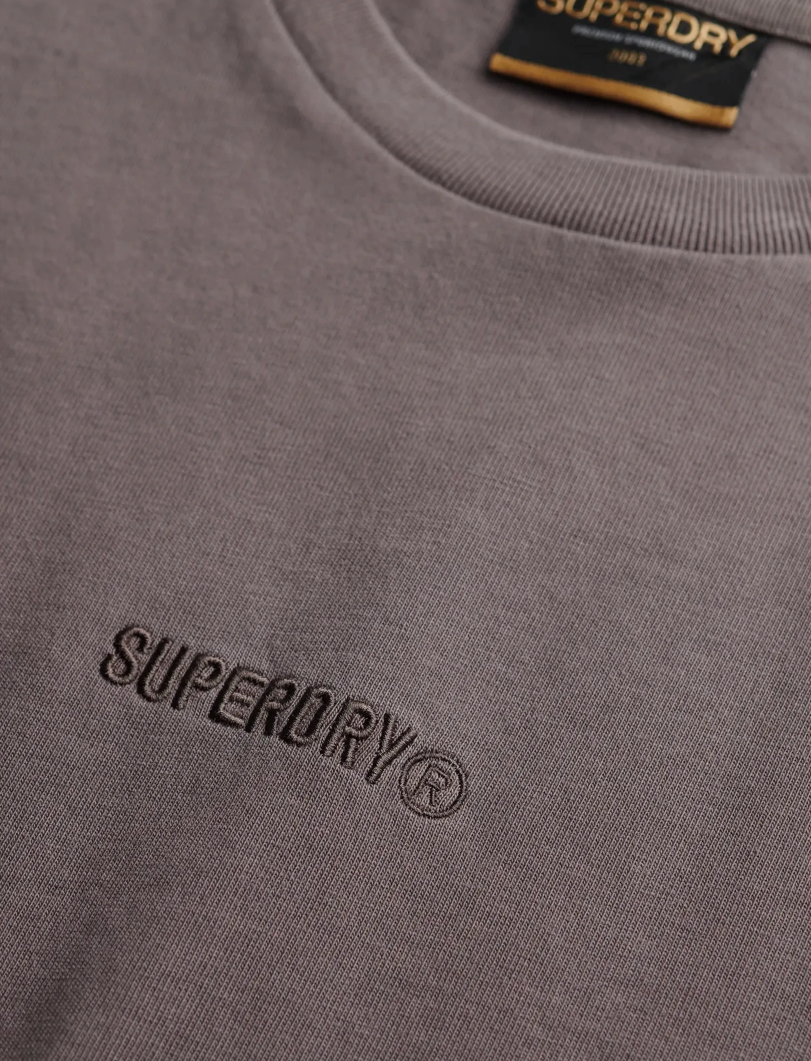 Superdry - MICRO LOGO T SHIRT - short-sleeved t-shirts - dark pebble grey - 3