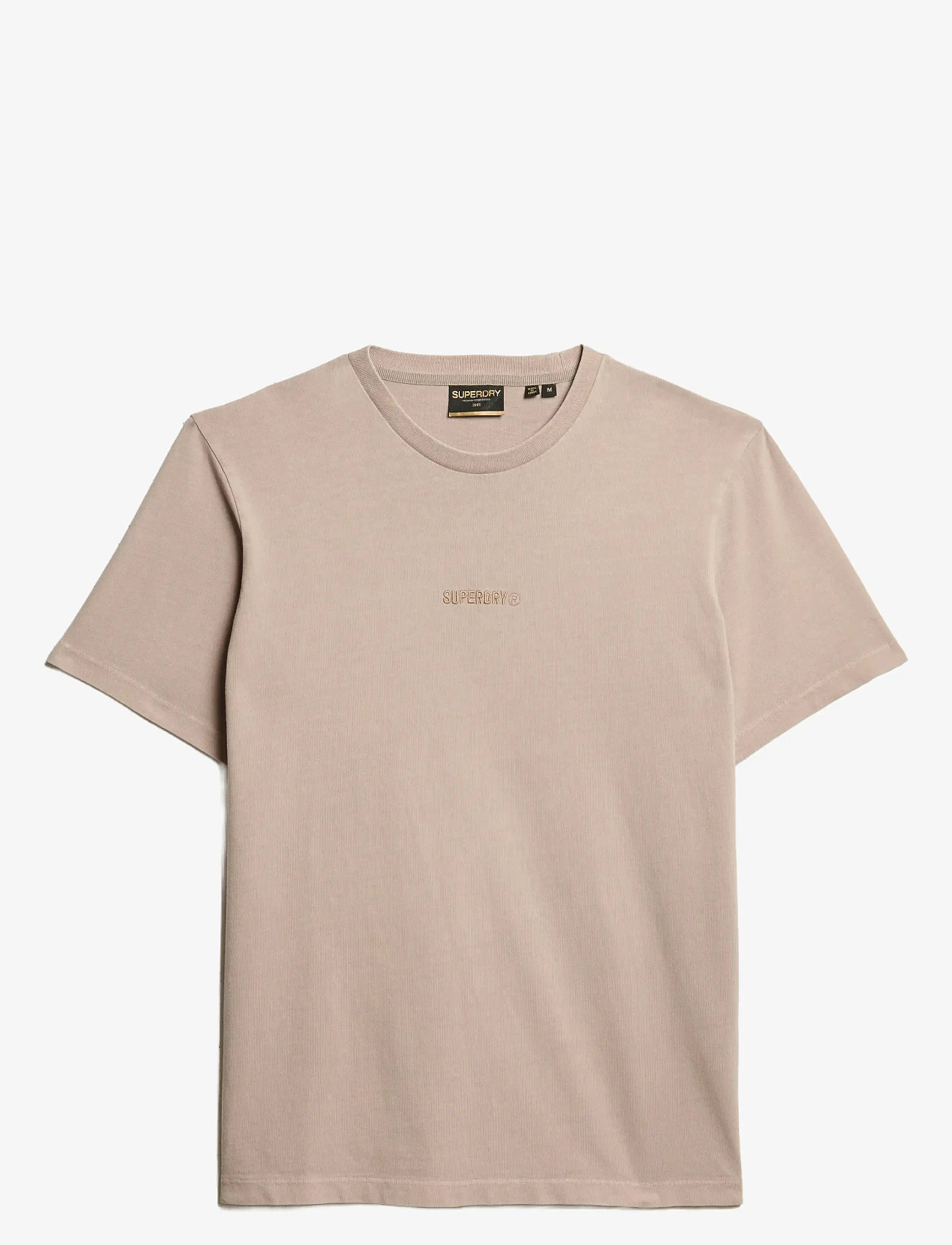 Superdry - MICRO LOGO T SHIRT - kortærmede t-shirts - deep beige - 1