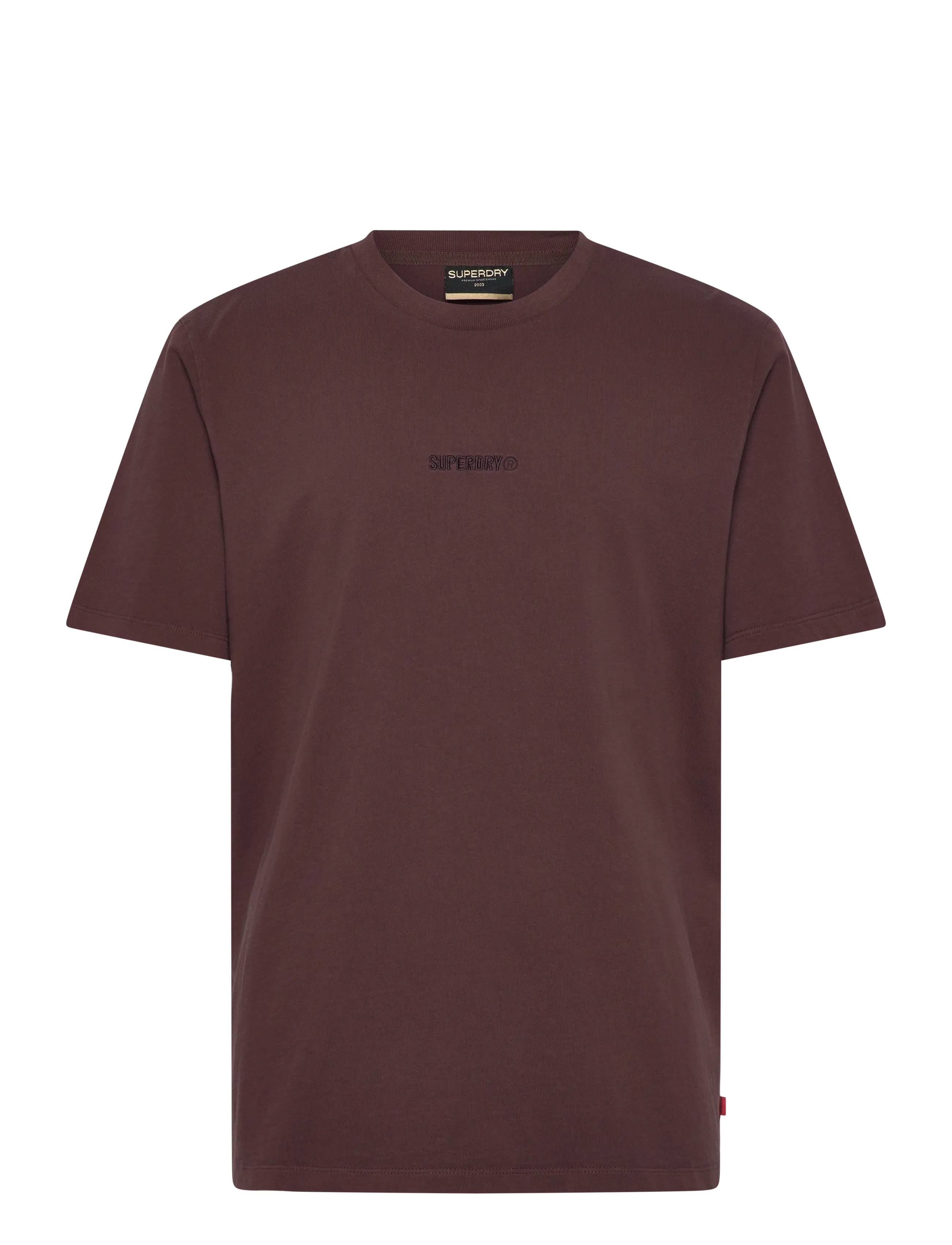 Superdry MICRO LOGO T SHIRT - Superdry - DEEP MAHOGANY BROWN / brown
