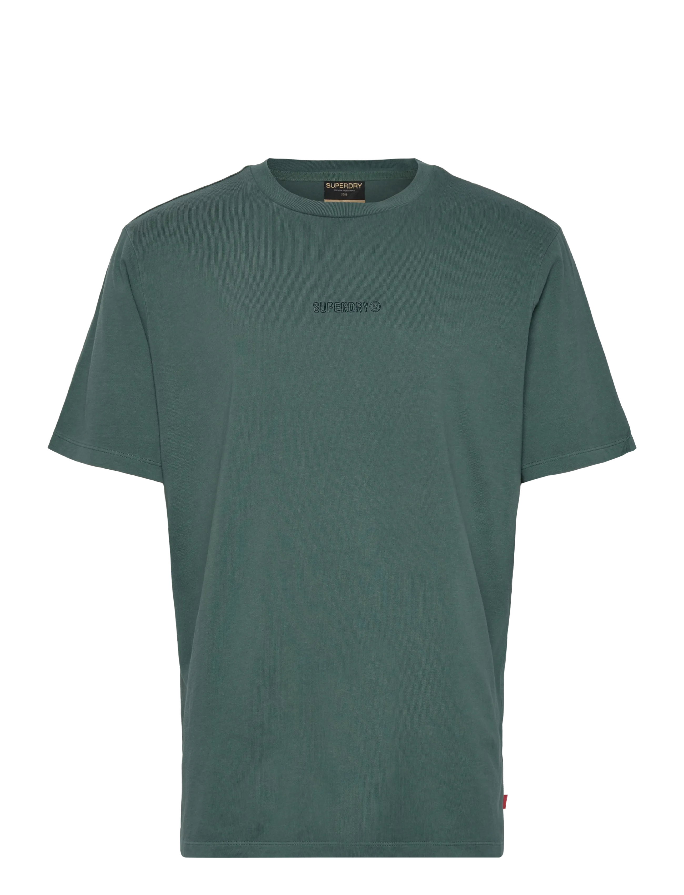 Superdry MICRO LOGO T SHIRT - Superdry - STORMY GREEN / green