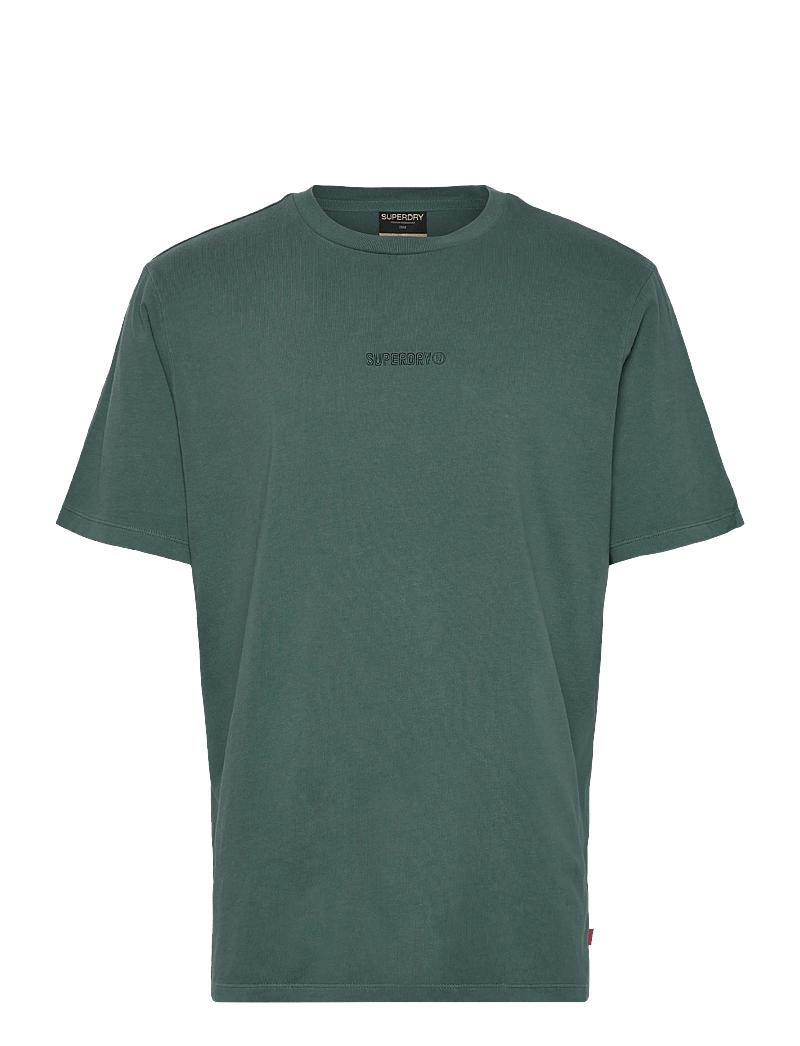 Superdry - MICRO LOGO T SHIRT - korte mouwen - stormy green - 1