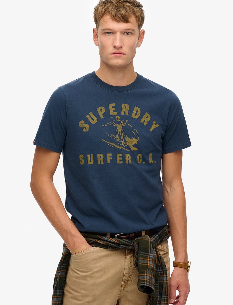 Superdry - LO-FI OUTDOOR RELAXED TEE - t-shirts à manches courtes - nautical navy - 0