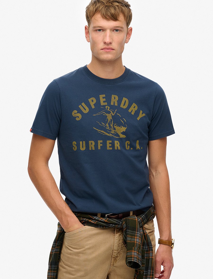 Superdry - LO-FI OUTDOOR RELAXED TEE - kurzärmelig - nautical navy - 0