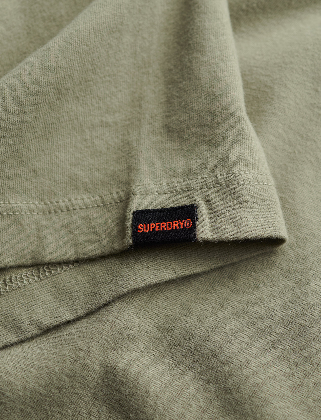 Superdry - CLASSIC ESSENTIAL TEE - kortærmede t-shirts - light khaki green - 2