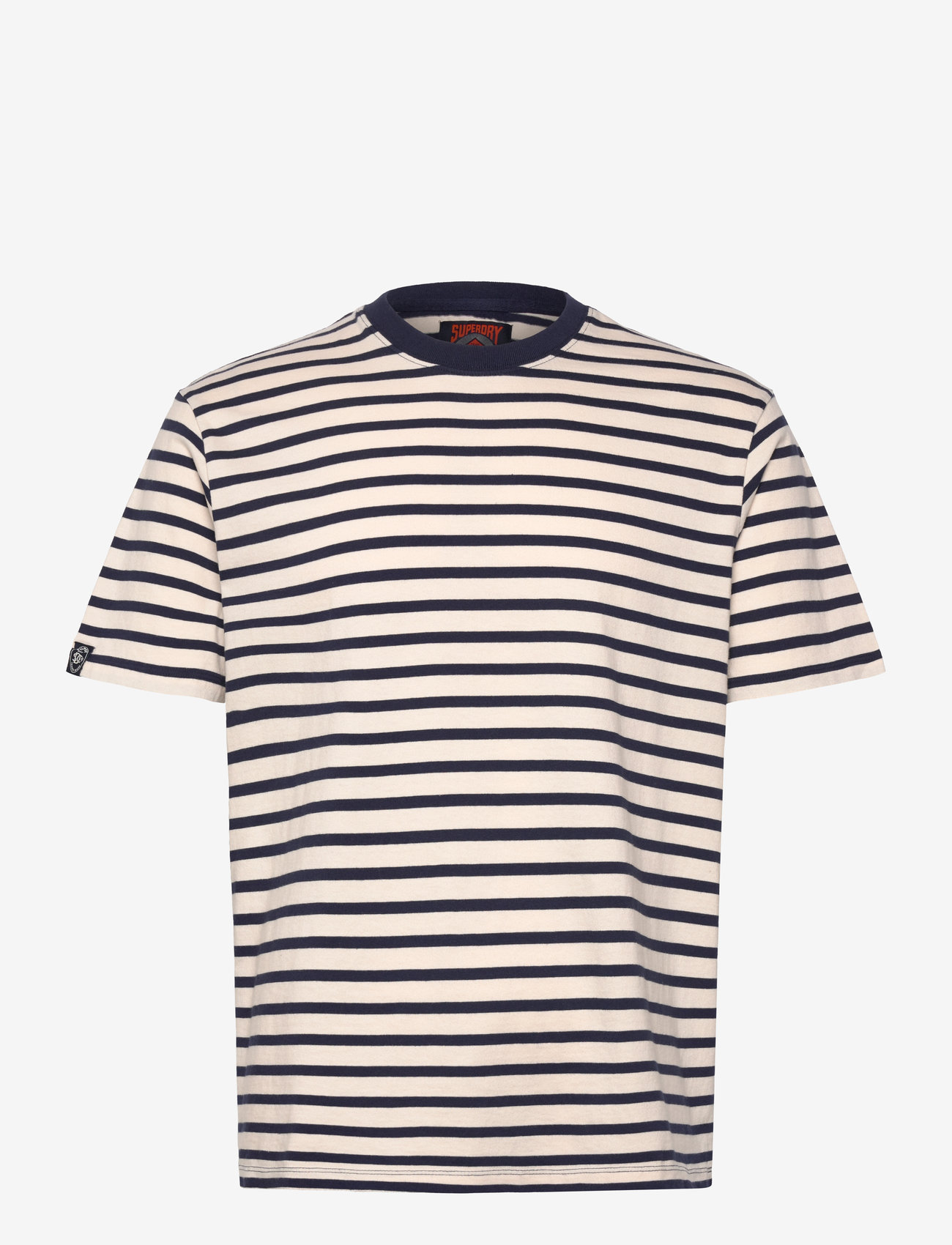 Superdry - MERCHANT STRIPE TEE - off white stripe - 1