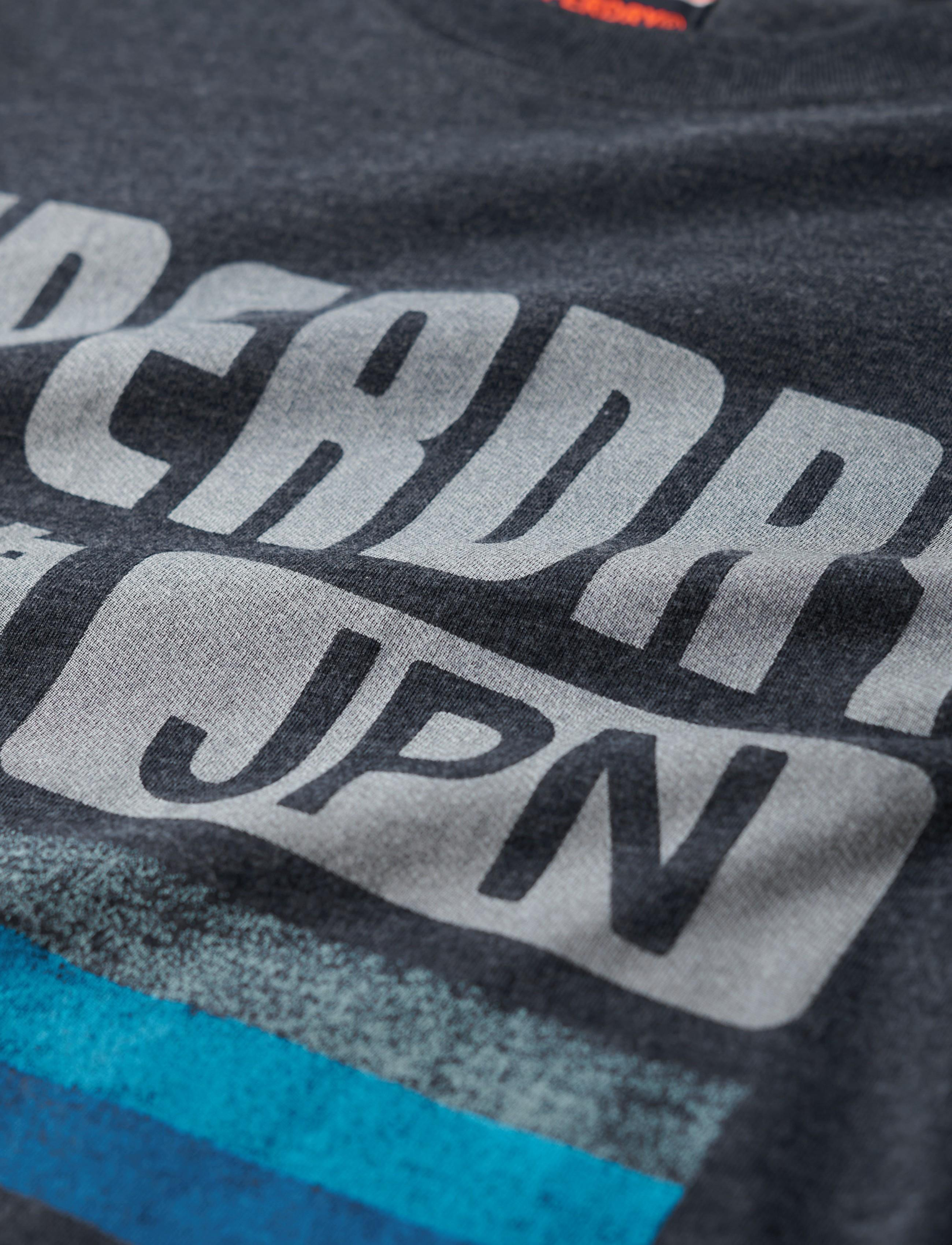 Superdry - JAPAN STRIPE RELAXED TEE - eclipse navy marl - 1