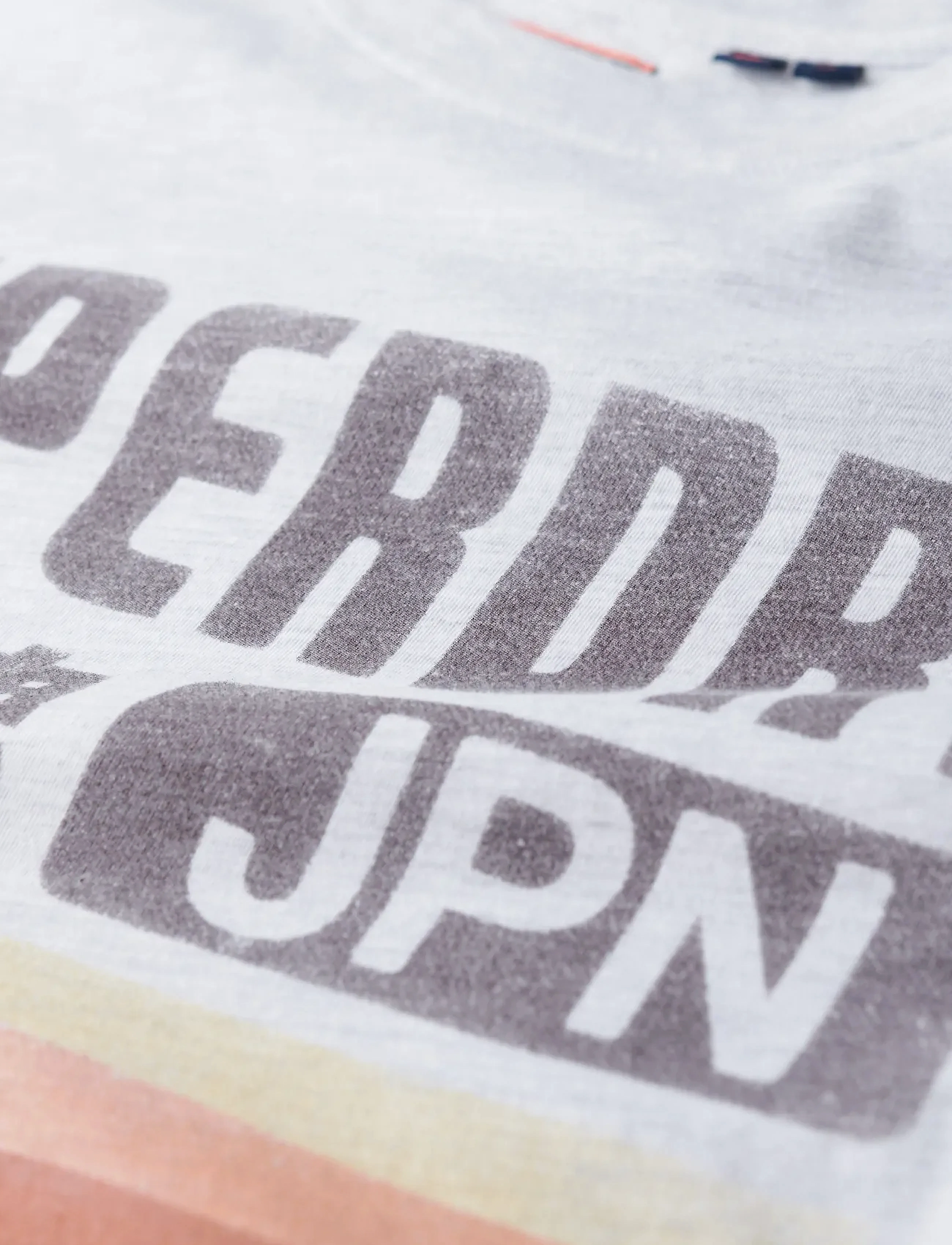 Superdry - JAPAN STRIPE RELAXED TEE - ice grey marl - 5