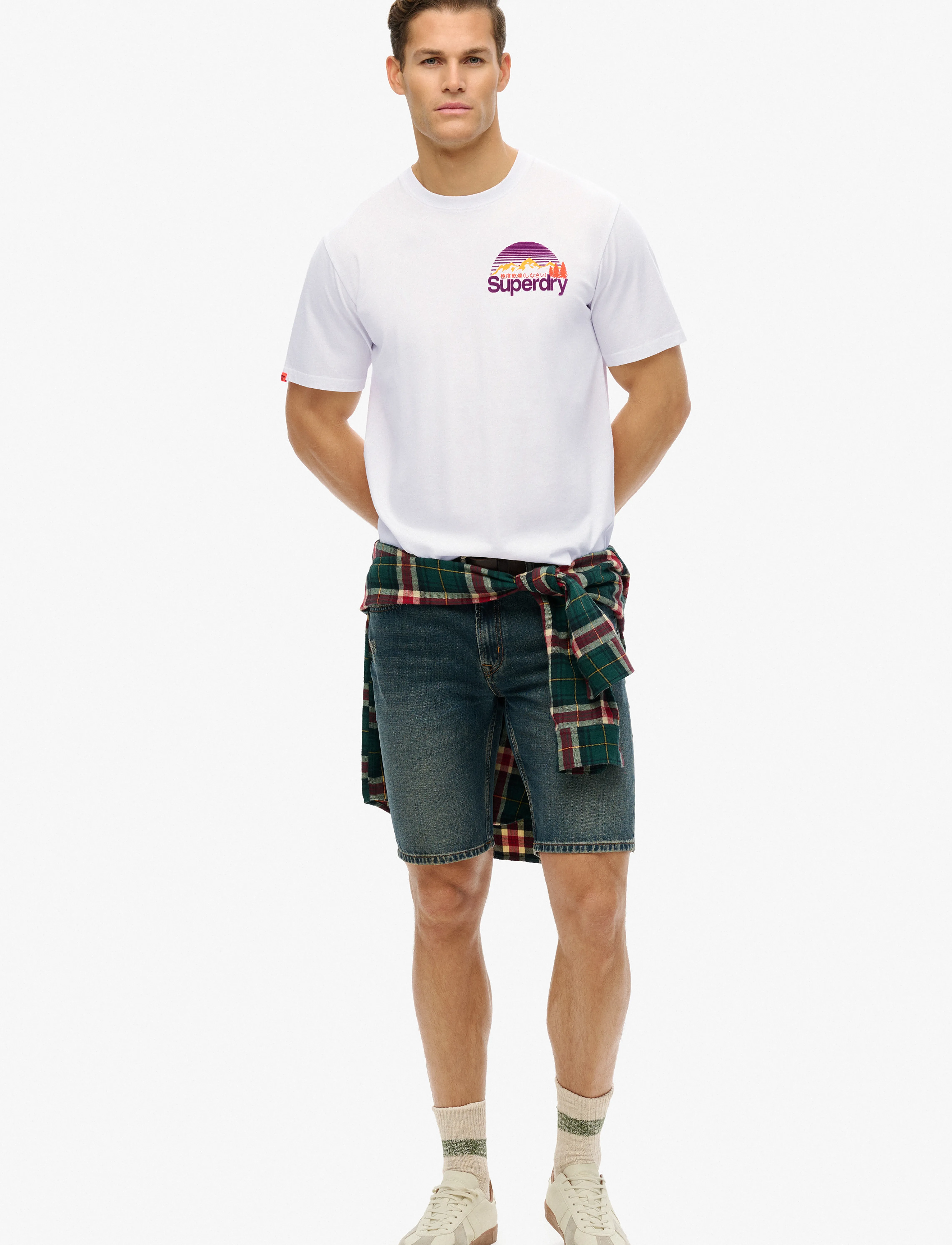 Superdry - CL GREAT OUTDOORS CHEST TEE - marškinėliai trumpomis rankovėmis - optic - 3