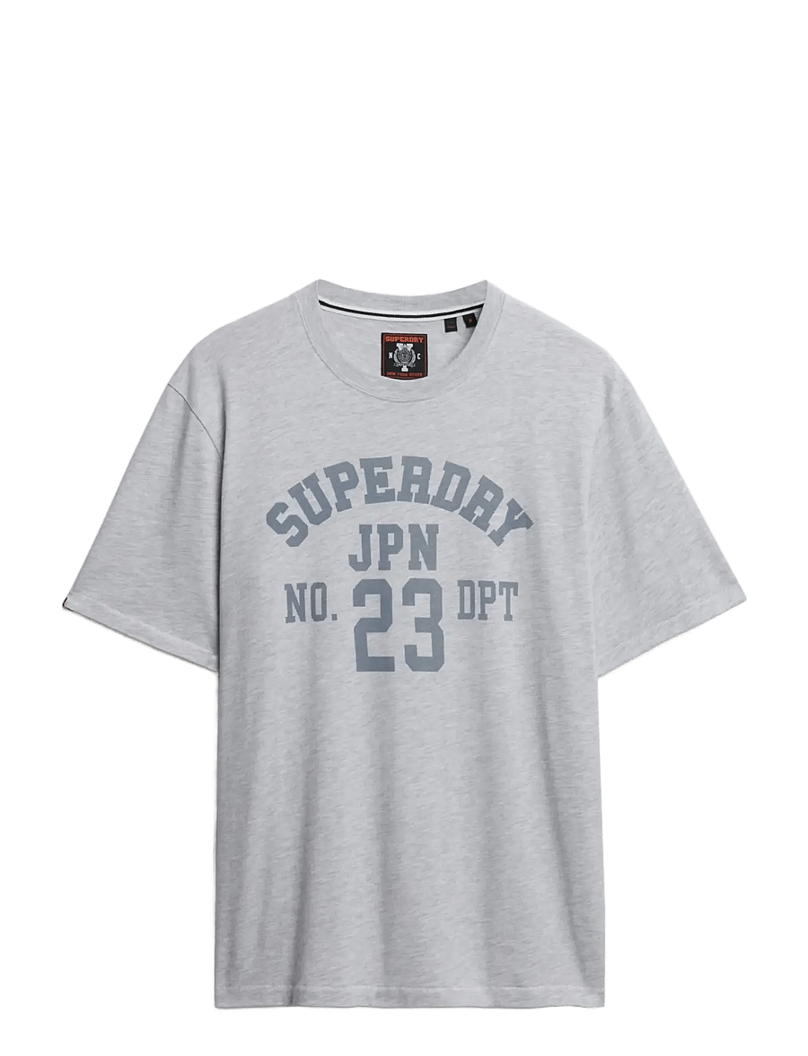 Superdry - ATHLETIC ESS TEE - lühikeste varrukatega t-särgid - cadet grey marl - 1