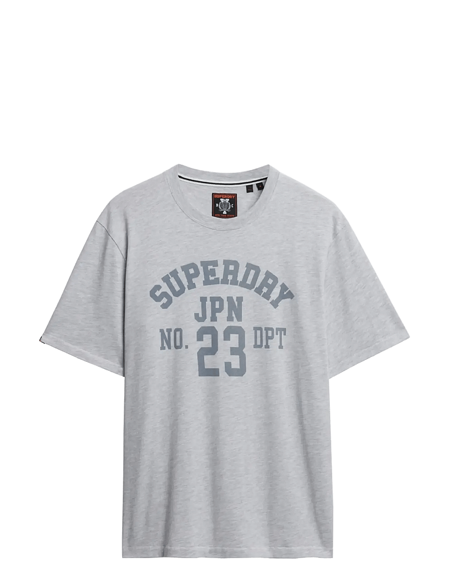Superdry - ATHLETIC ESS TEE - lühikeste varrukatega t-särgid - cadet grey marl - 2