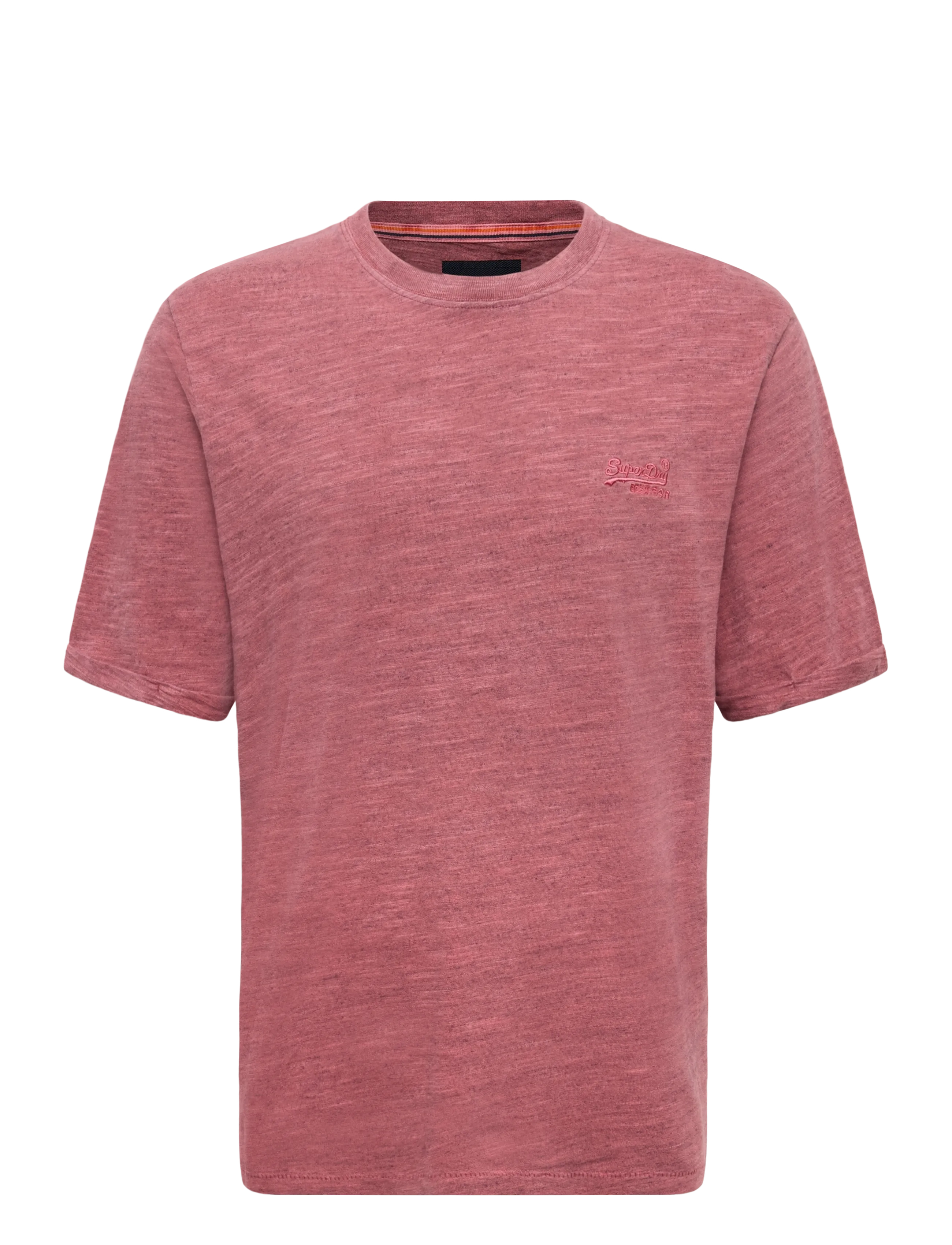 Superdry OD SLUB MARL T SHIRT - T-särgid - RICH PORT / burgundy