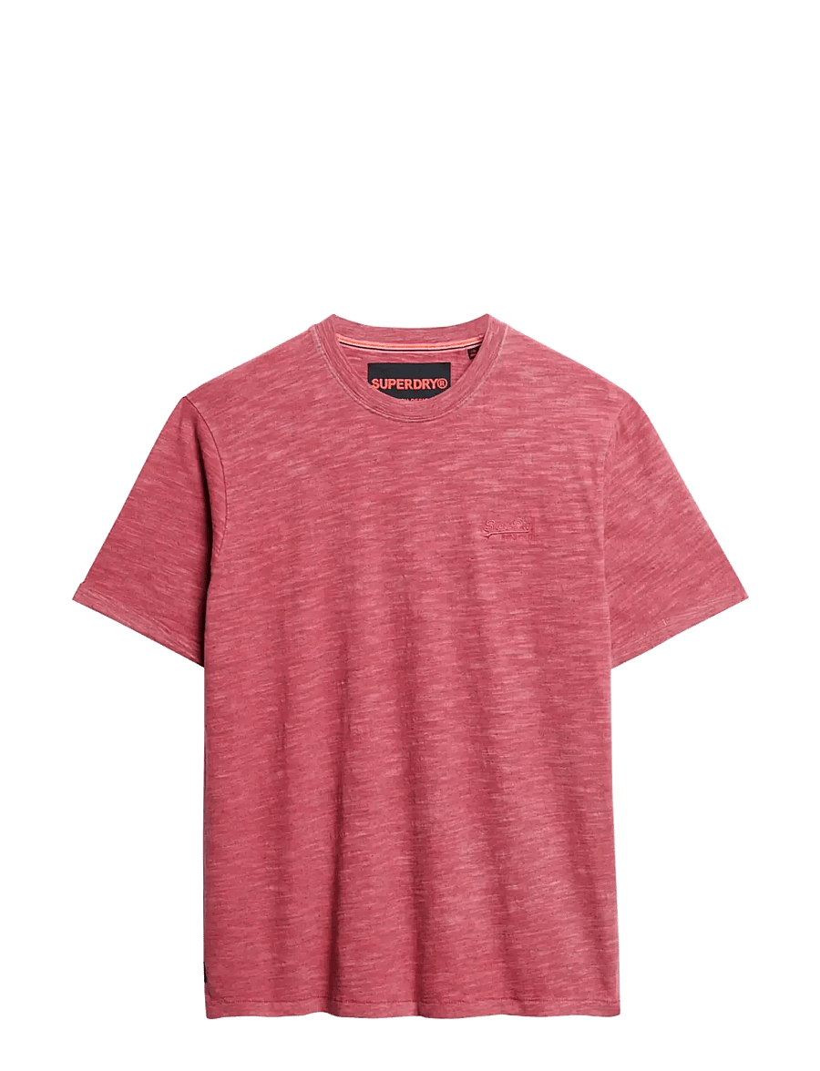 Superdry - OD SLUB MARL T SHIRT - lühikeste varrukatega t-särgid - rich port - 1