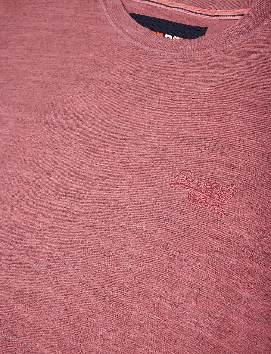 Superdry - OD SLUB MARL T SHIRT - lühikeste varrukatega t-särgid - rich port - 5