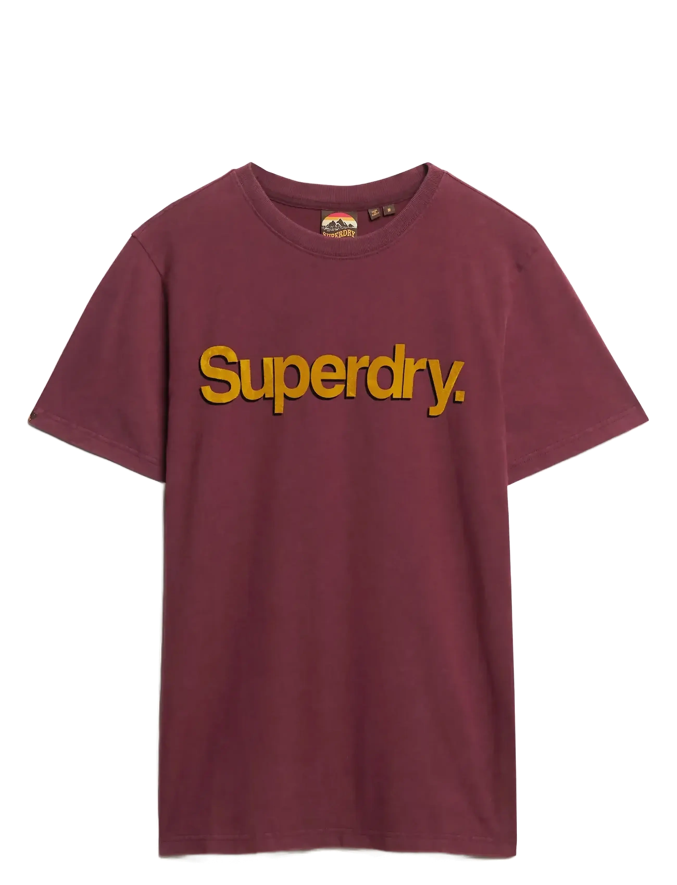 Superdry CLASSIC CORE LOGO SHADOW TEE - Superdry - PORT RED / burgundy