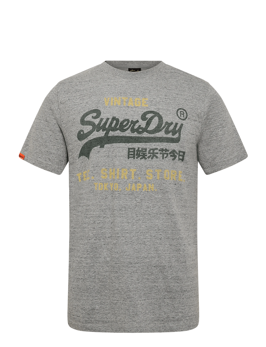 Superdry - VL CLASSIC RELAXED TEE - short-sleeved t-shirts - flint grey grit - 1