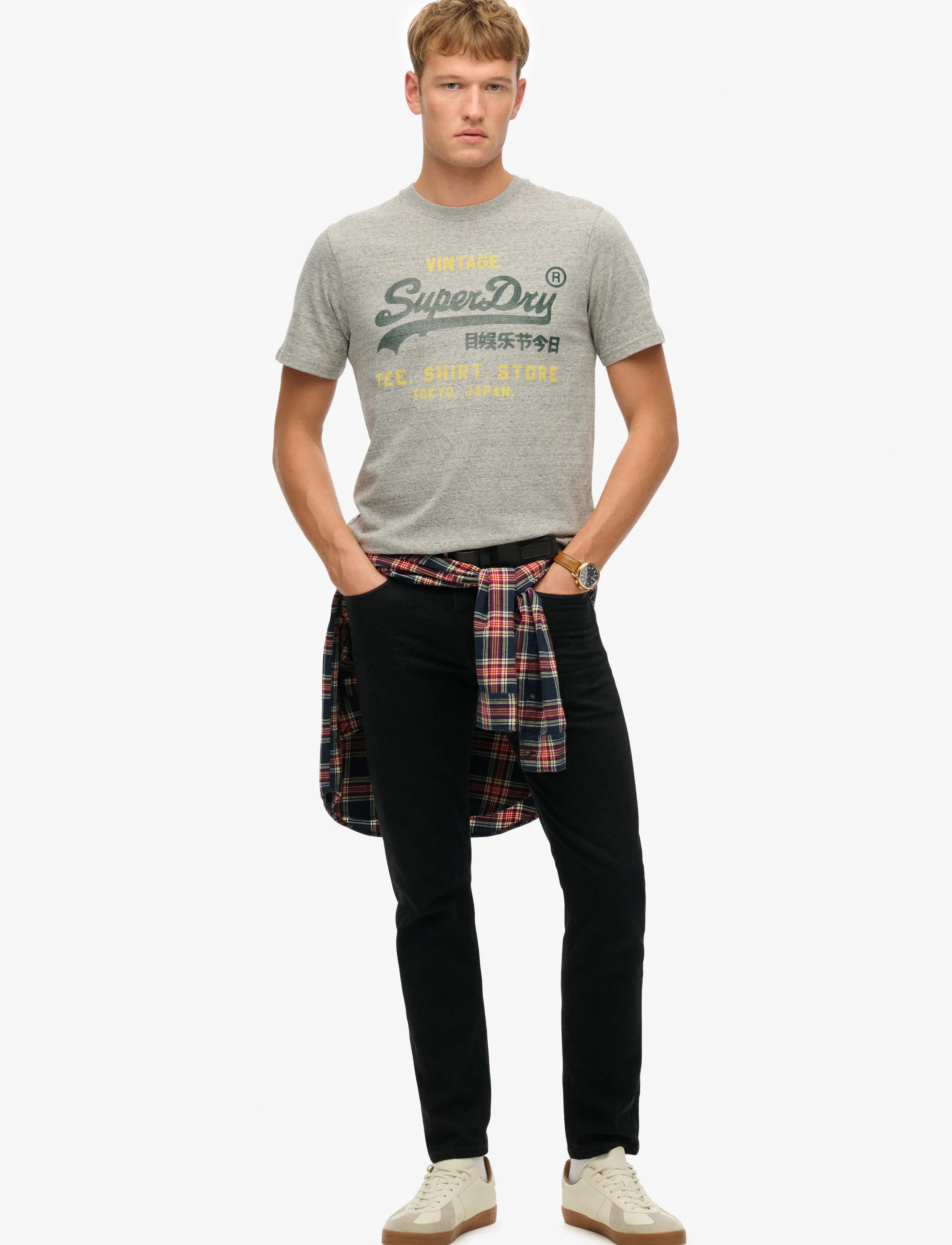 Superdry - VL CLASSIC RELAXED TEE - t-shirts à manches courtes - flint grey grit - 5