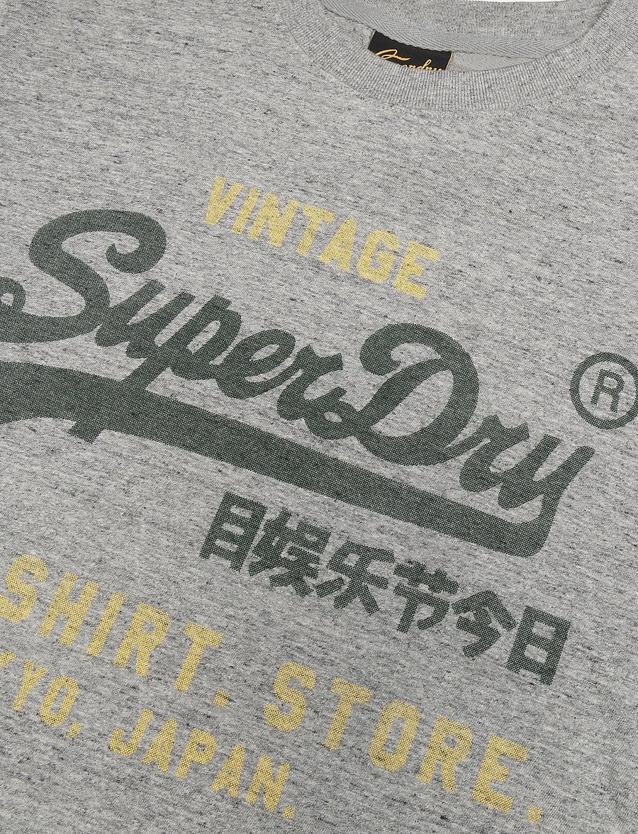 Superdry - VL CLASSIC RELAXED TEE - short-sleeved t-shirts - flint grey grit - 4
