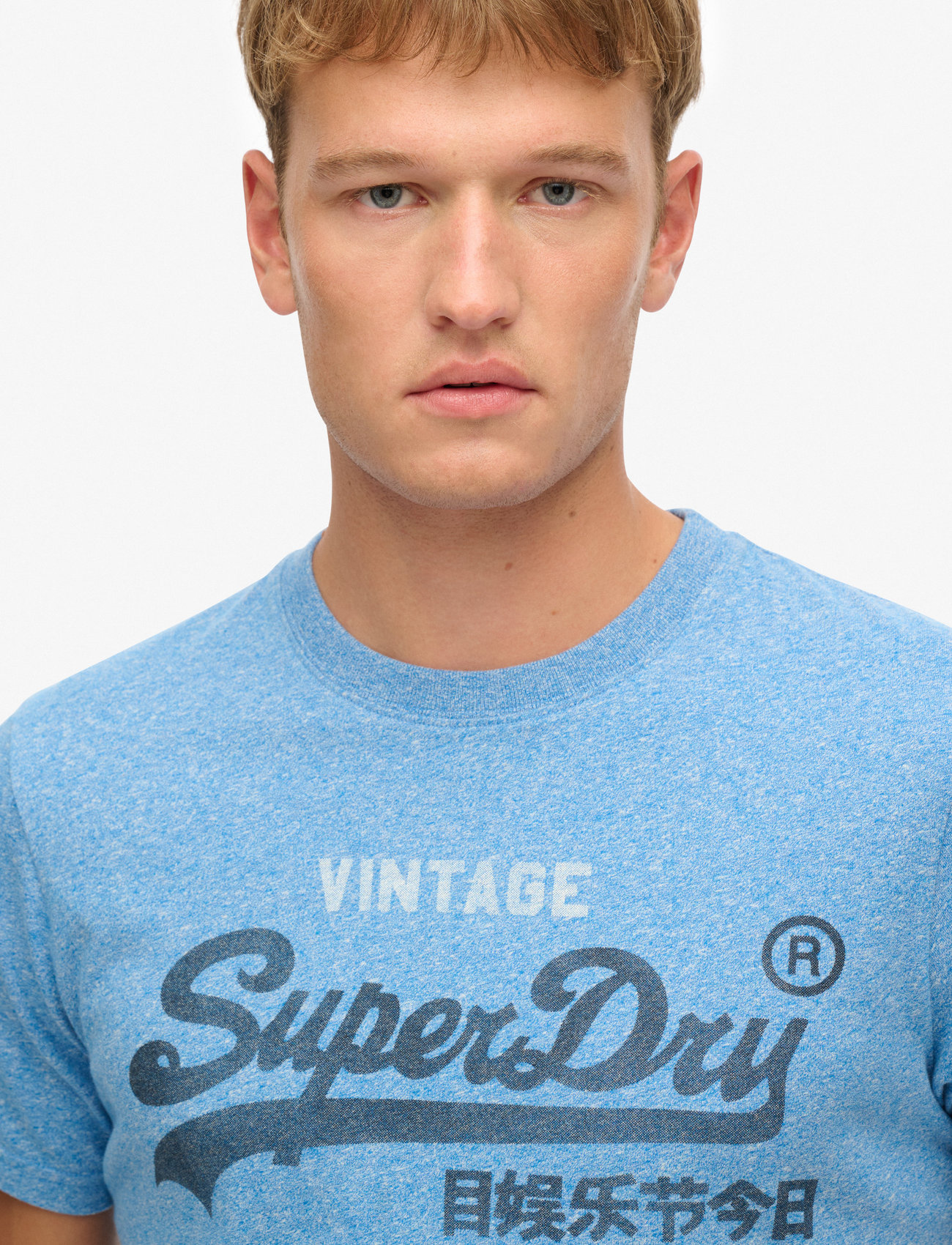 Superdry - VL CLASSIC RELAXED TEE - mažiausios kainos - fresh blue grit - 3