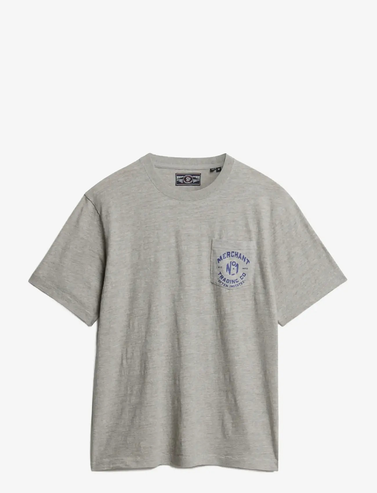 Superdry - MERCHANT GRAPHIC TEE - kurzärmelig - vintage sweat light grey marl - 1