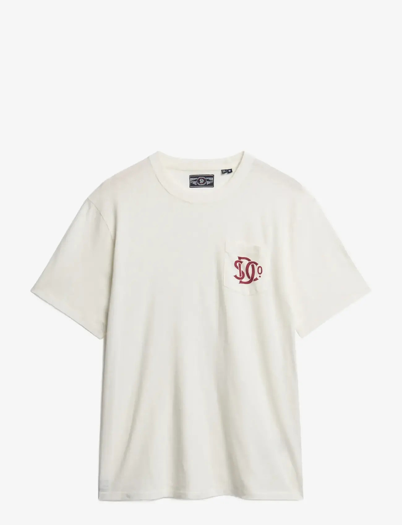 Superdry - MERCHANT GRAPHIC TEE - kortärmade t-shirts - off white - 1