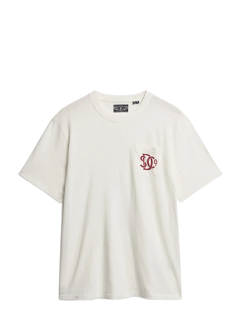 Superdry - MERCHANT GRAPHIC TEE - kurzärmelig - off white - 1