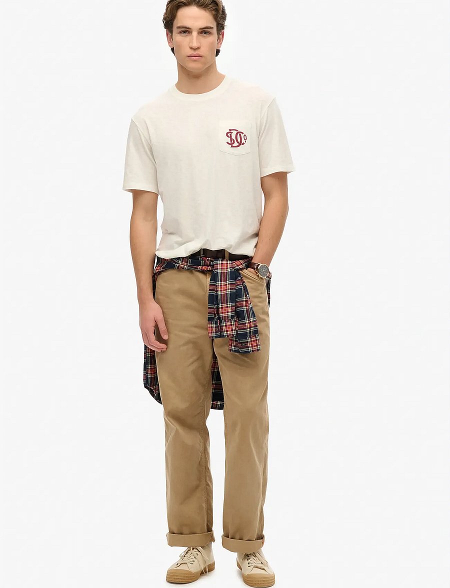 Superdry - MERCHANT GRAPHIC TEE - kortärmade t-shirts - off white - 2