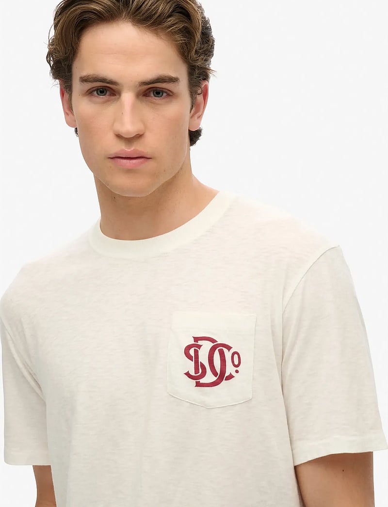 Superdry - MERCHANT GRAPHIC TEE - kurzärmelig - off white - 3
