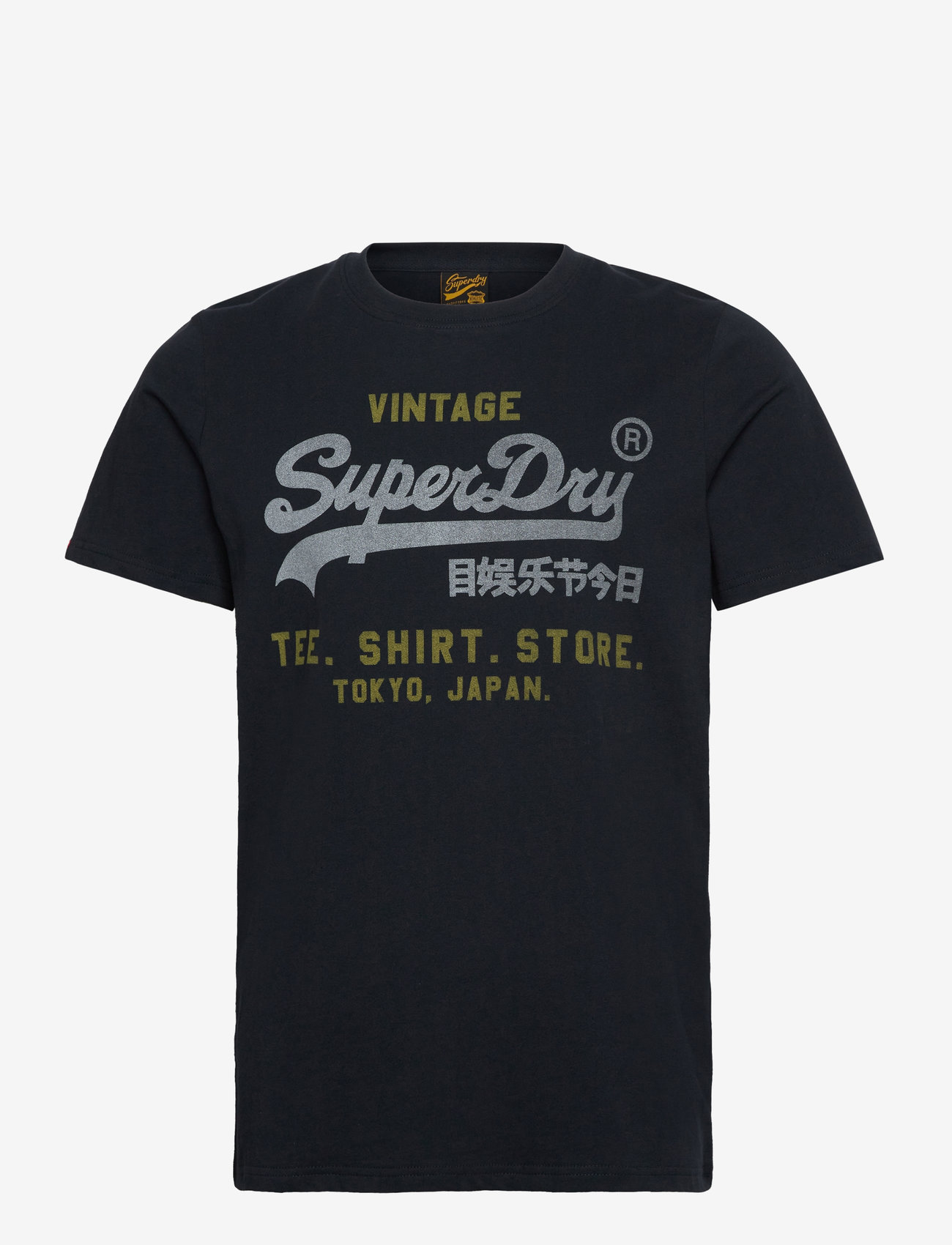 Superdry - VL HERITAGE RELAXED TEE - kortærmede t-shirts - eclipse navy - 1