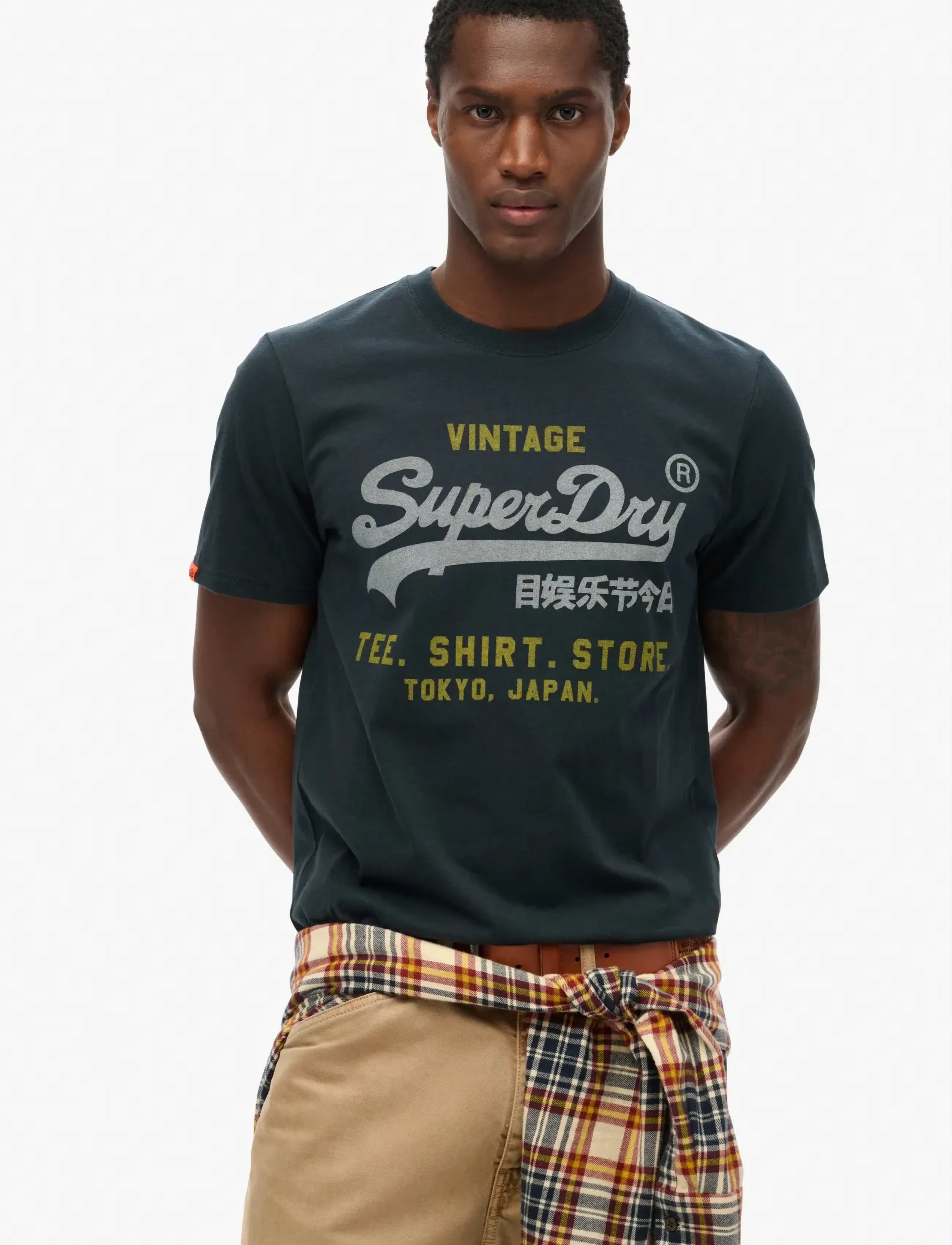 Superdry VL HERITAGE RELAXED TEE - Erbjudanden - ECLIPSE NAVY / navy