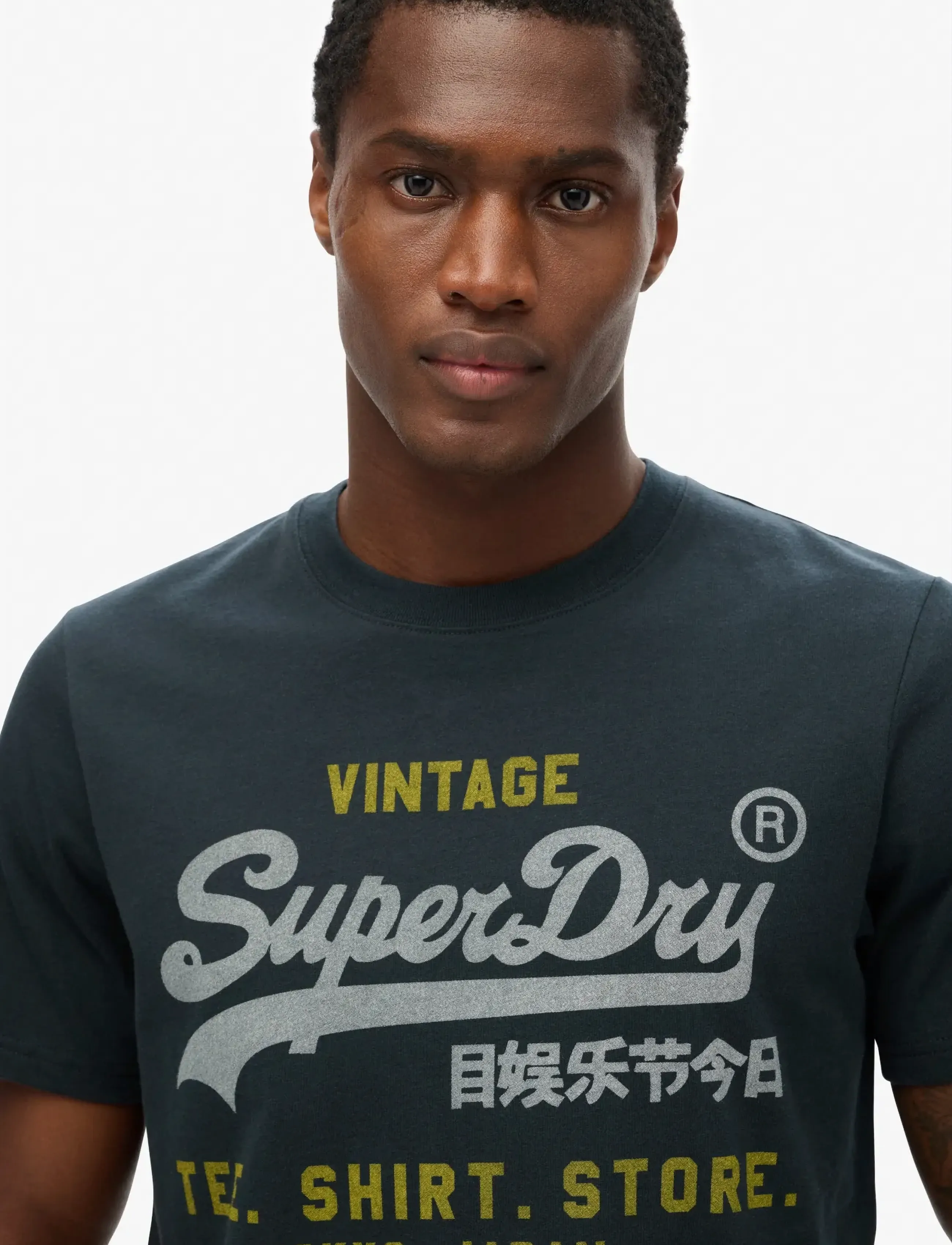 Superdry - VL HERITAGE RELAXED TEE - die niedrigsten preise - eclipse navy - 4