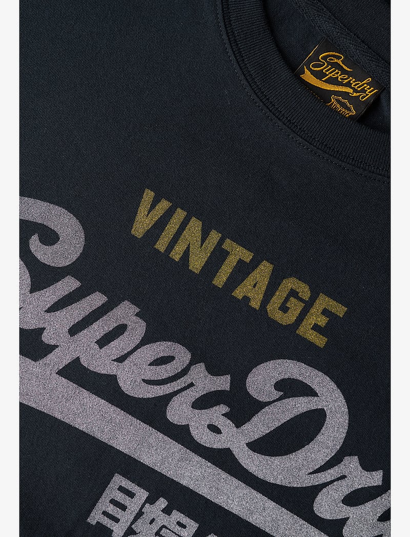 Superdry - VL HERITAGE RELAXED TEE - kortærmede t-shirts - eclipse navy - 3