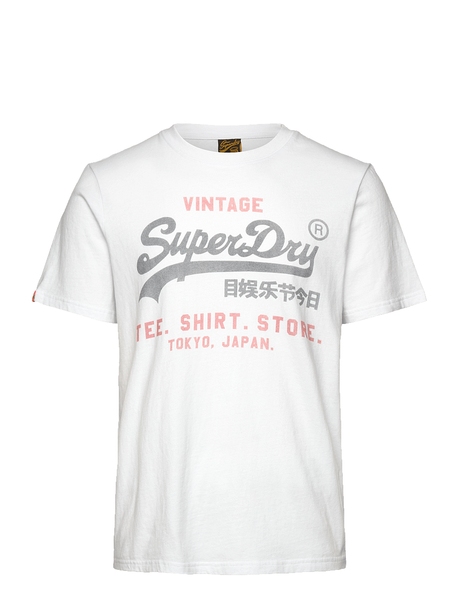 Superdry - VL HERITAGE RELAXED TEE - short-sleeved t-shirts - optic - 1