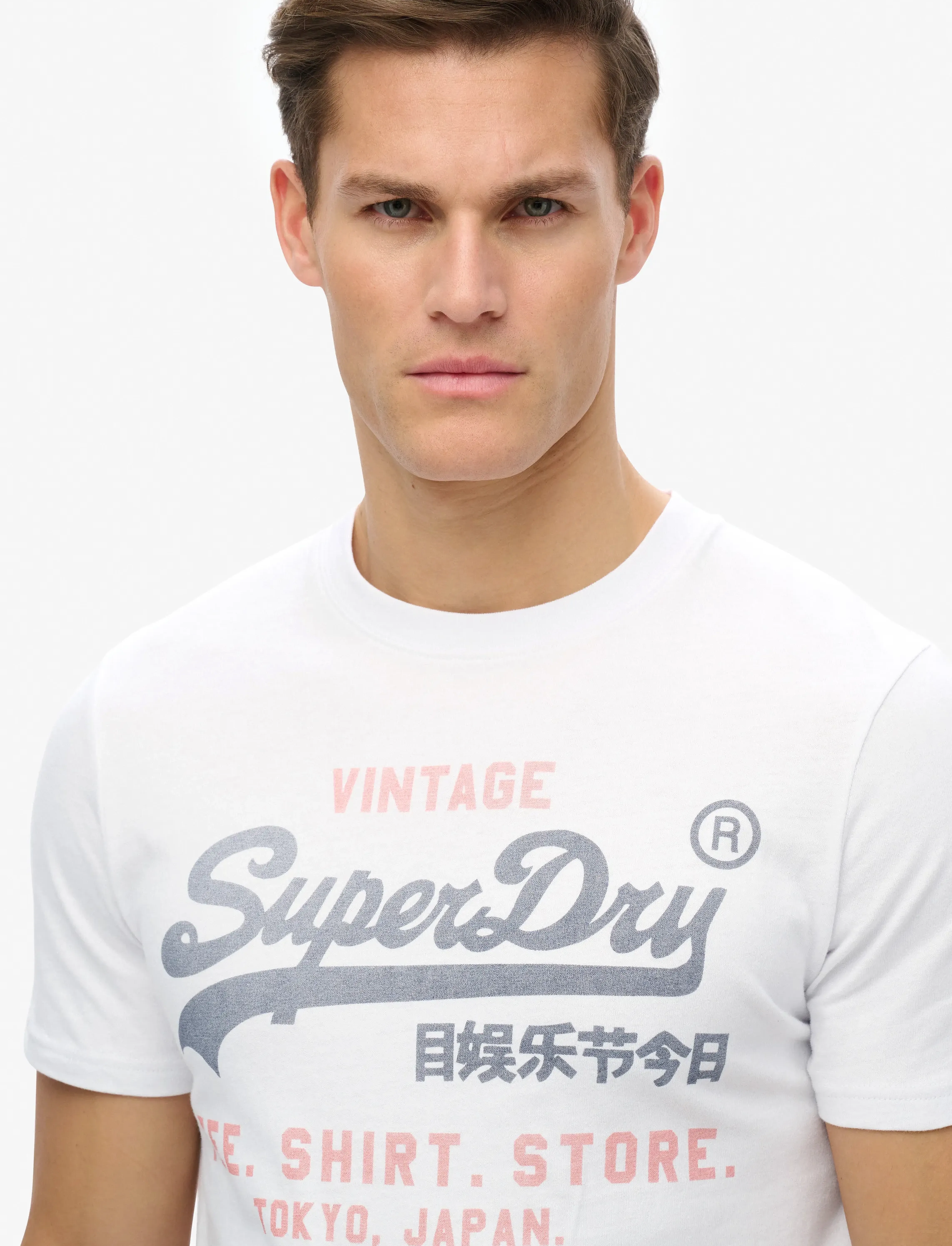 Superdry - VL HERITAGE RELAXED TEE - kortärmade t-shirts - optic - 5