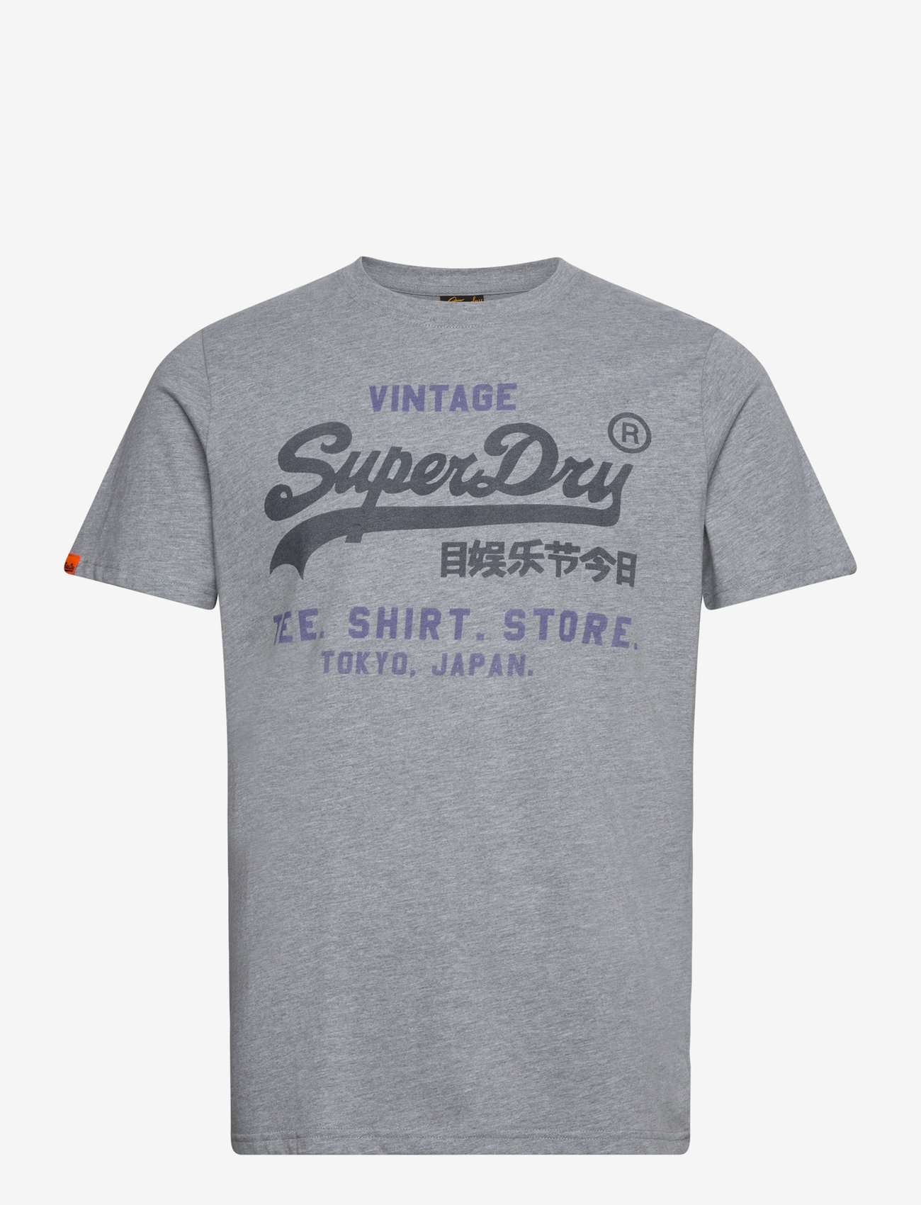 Superdry - VL HERITAGE RELAXED TEE - kortærmede t-shirts - college grey marl - 1