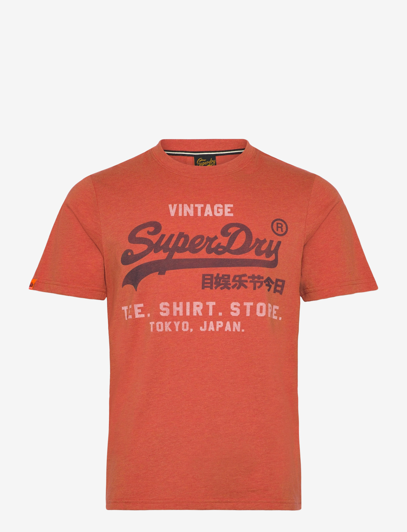 Superdry - VL HERITAGE RELAXED TEE - kortærmede t-shirts - rust orange marl - 1