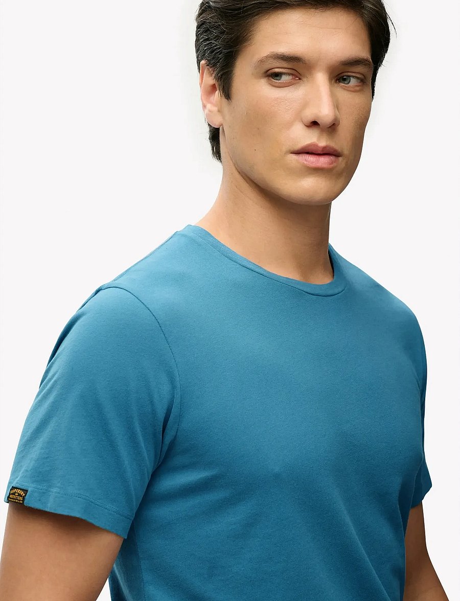 Superdry - CLASSIC ESSENTIAL TEE - short-sleeved t-shirts - copen blue - 3