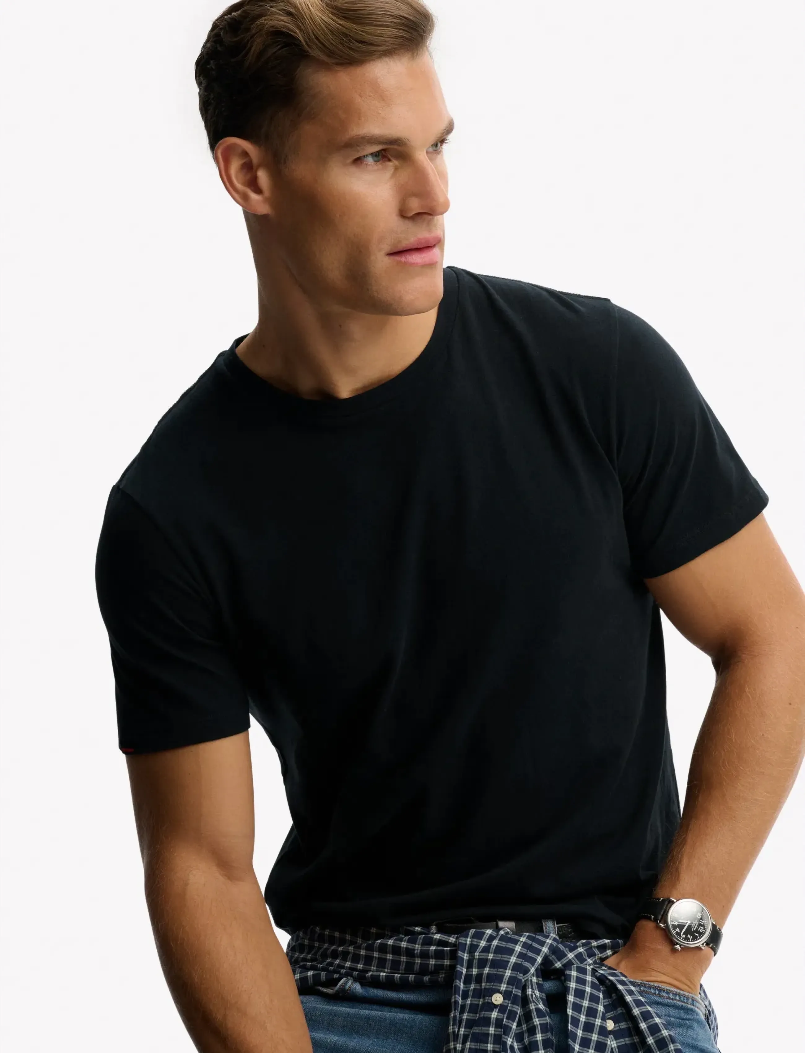 Superdry - CLASSIC ESSENTIAL TEE - kortärmade t-shirts - jet black - 5