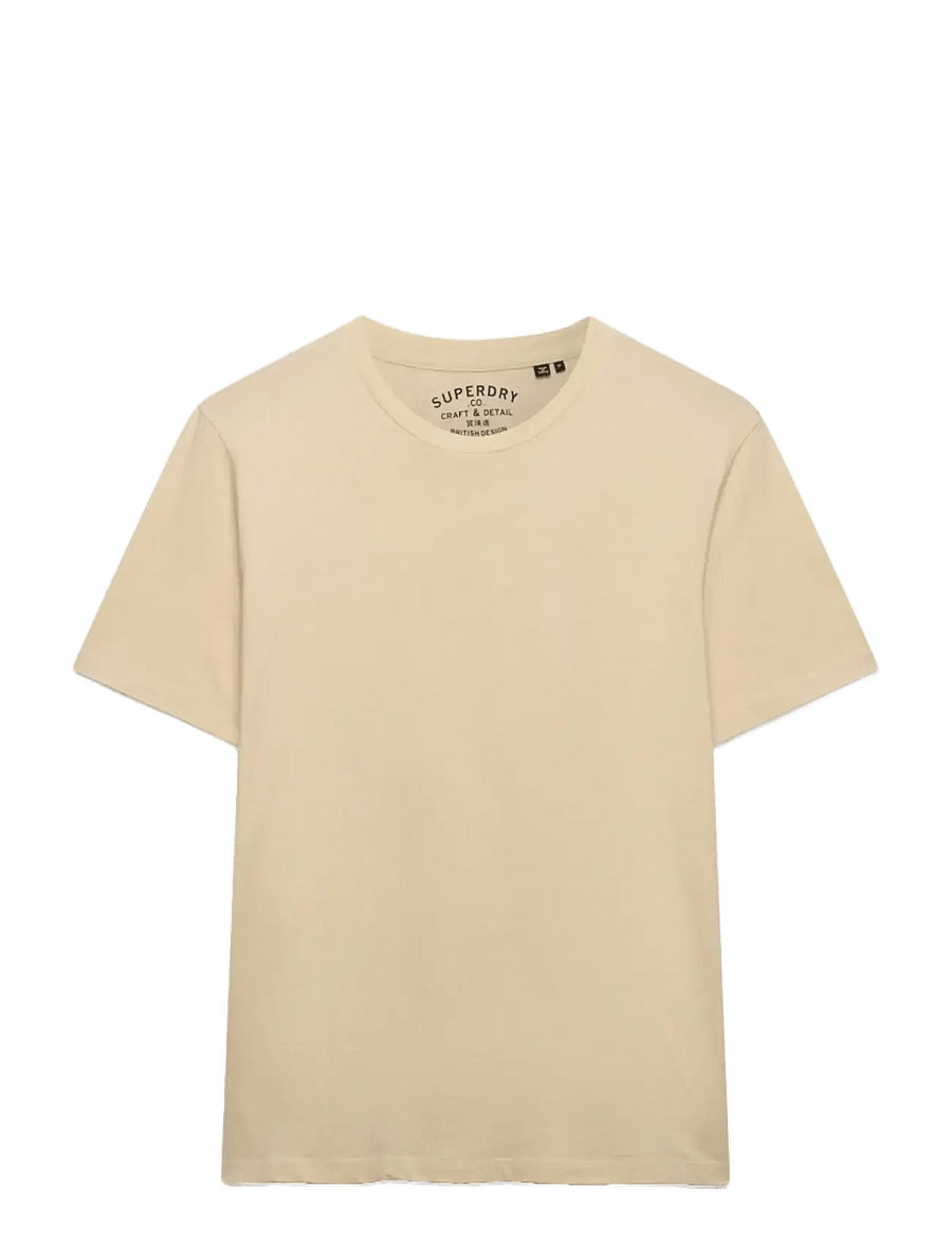 Superdry - CLASSIC ESSENTIAL TEE - short-sleeved t-shirts - oatmeal beige - 1