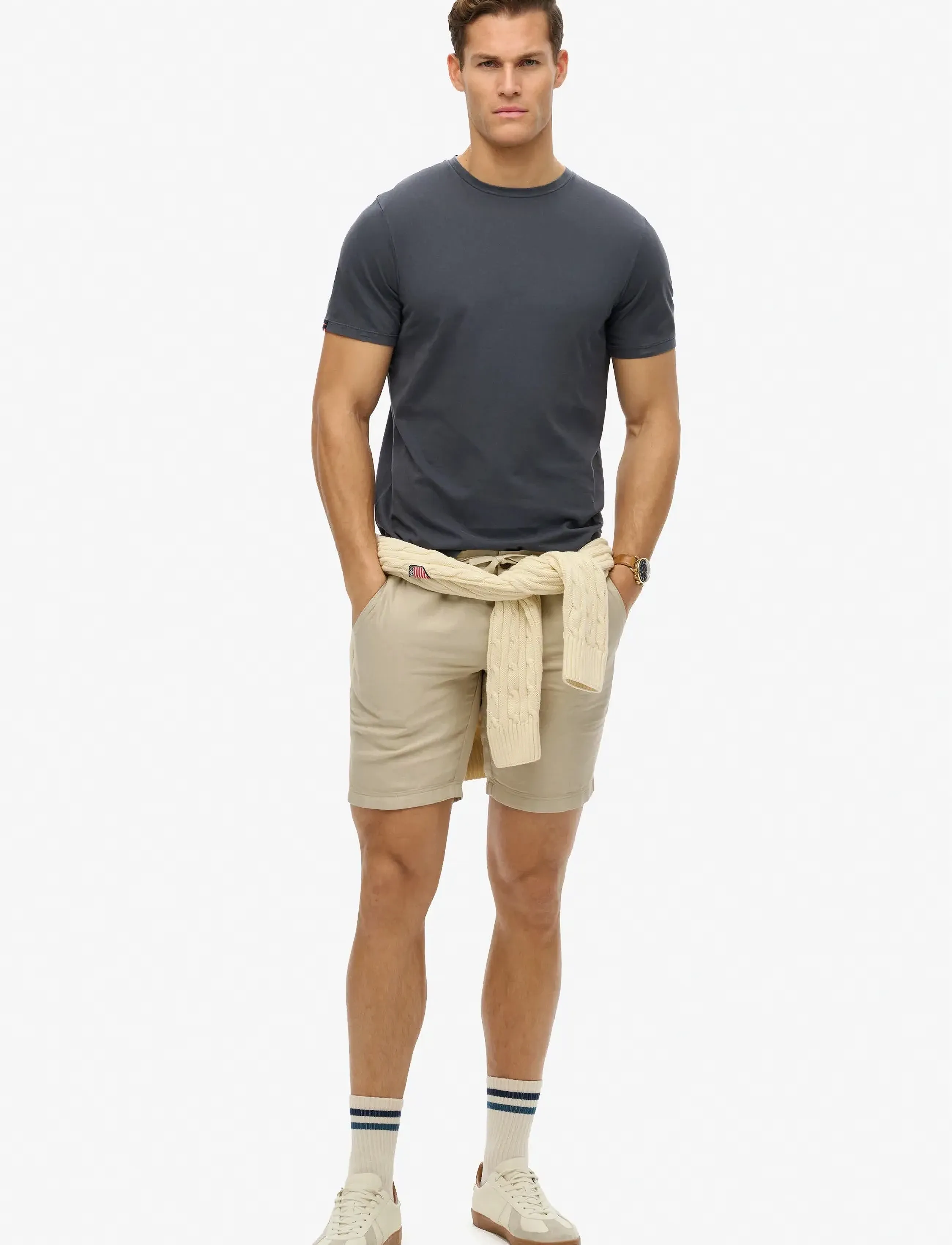 Superdry - CLASSIC ESSENTIAL TEE - madalaimad hinnad - washed eclipse navy - 4