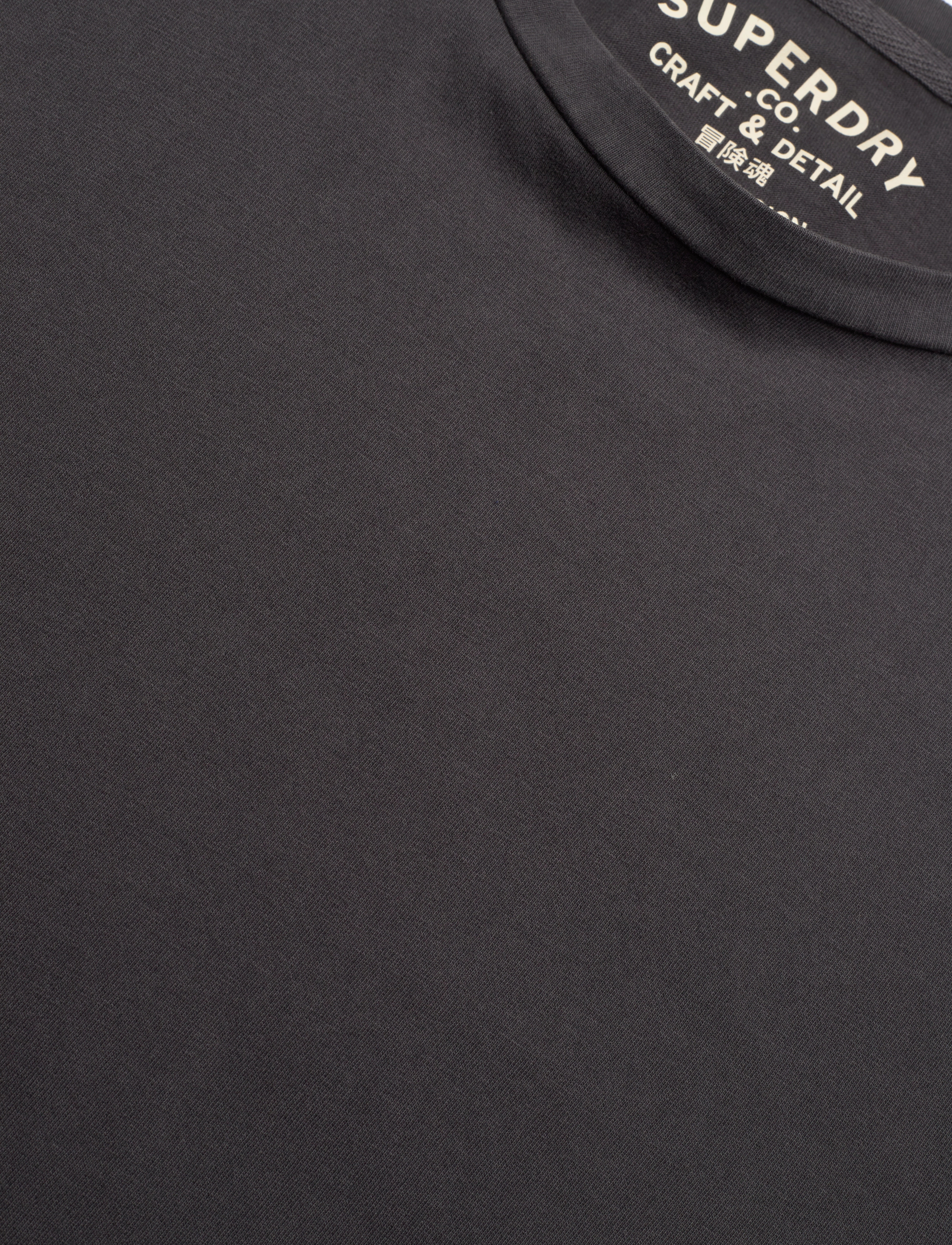 Superdry - CLASSIC ESSENTIAL TEE - laveste priser - washed jet black - 2
