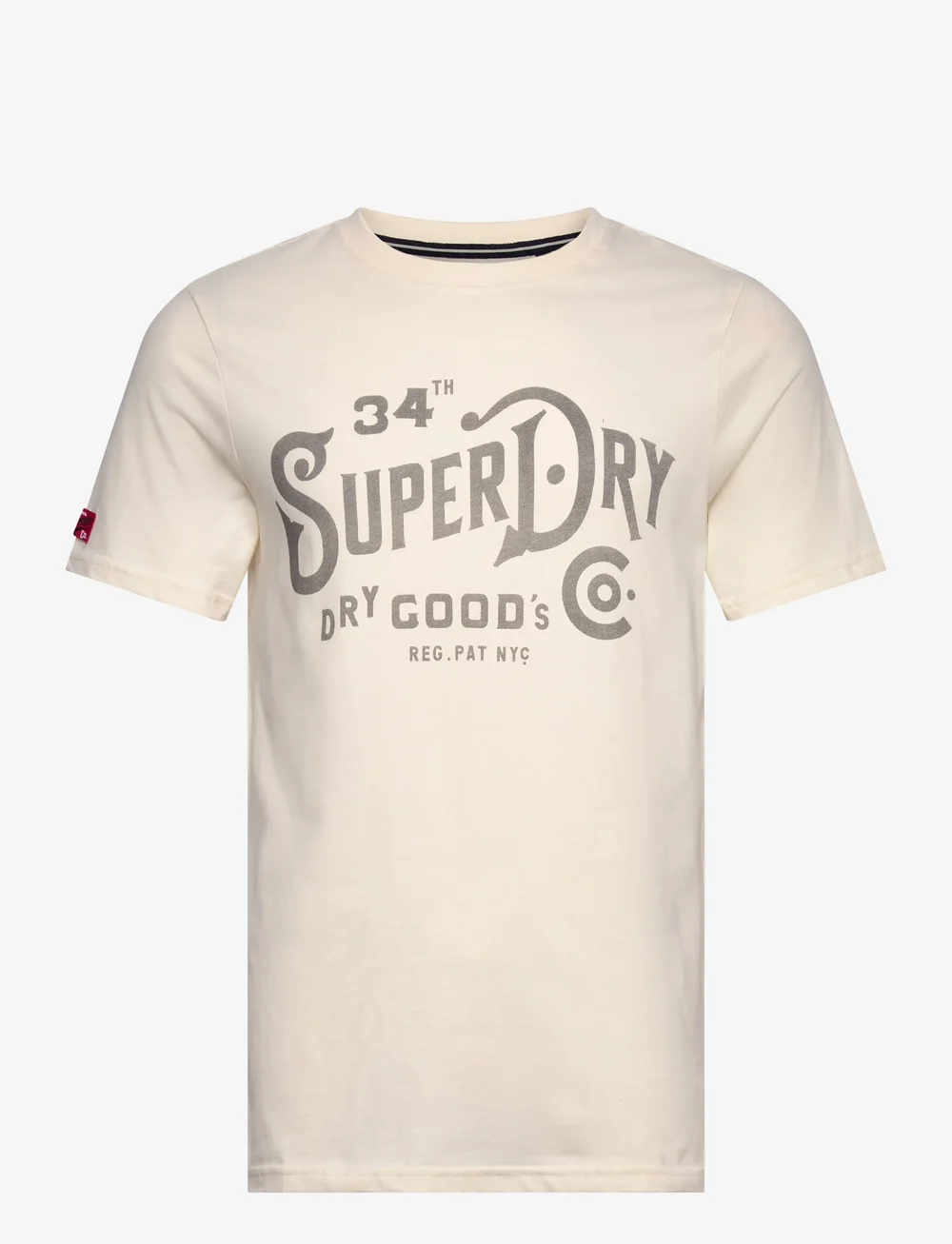 Superdry - HERITAGE BRAND RELAXED TEE - lühikeste varrukatega t-särgid - riff white - 0