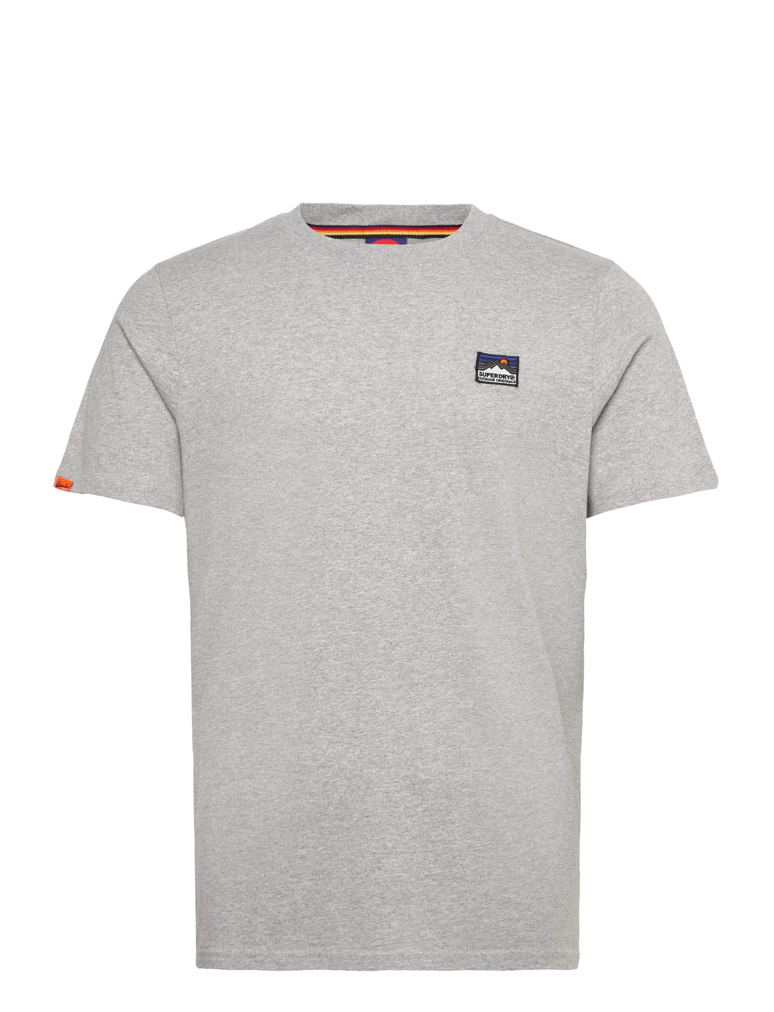 Superdry GREAT OUTDOORS EMB RELAXED TEE - T-shirts - ATHLETIC GREY MARL / grey